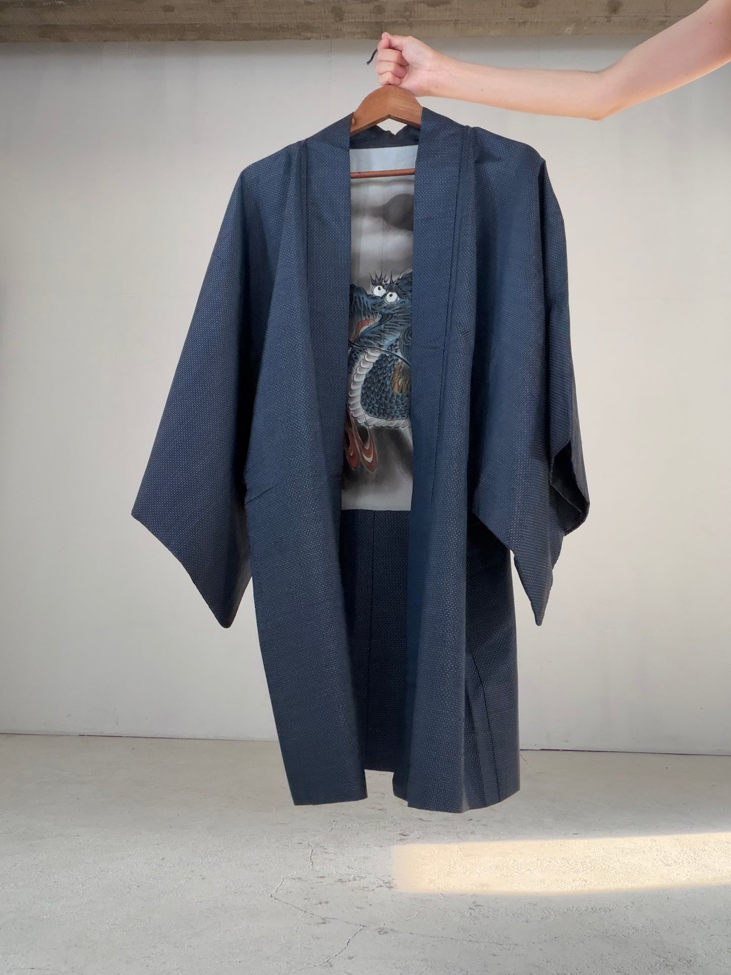 Vintage Oshima Tsumugi Haori & Kimono Pants Set "ASB010" — Upcycled from Japanese Kimono