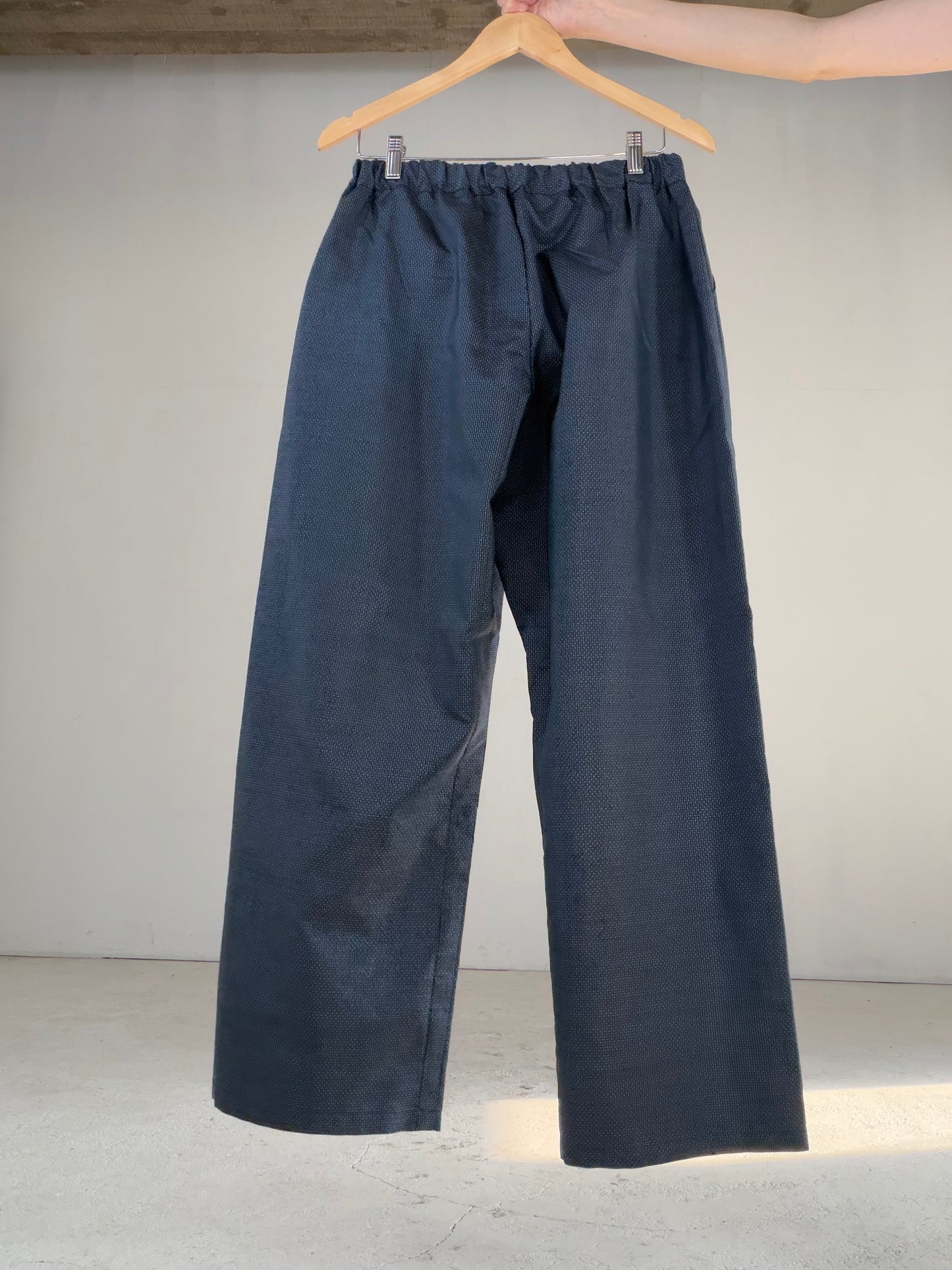 Vintage Oshima Tsumugi Haori & Kimono Pants Set "ASB010" — Upcycled from Japanese Kimono