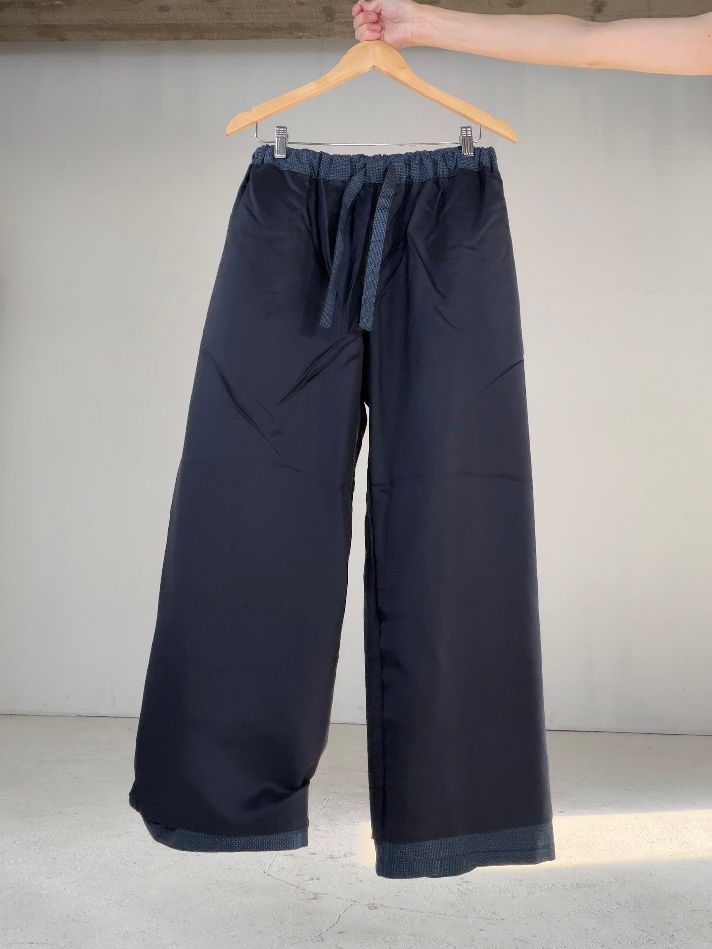 Vintage Oshima Tsumugi Haori & Kimono Pants Set "ASB010" — Upcycled from Japanese Kimono