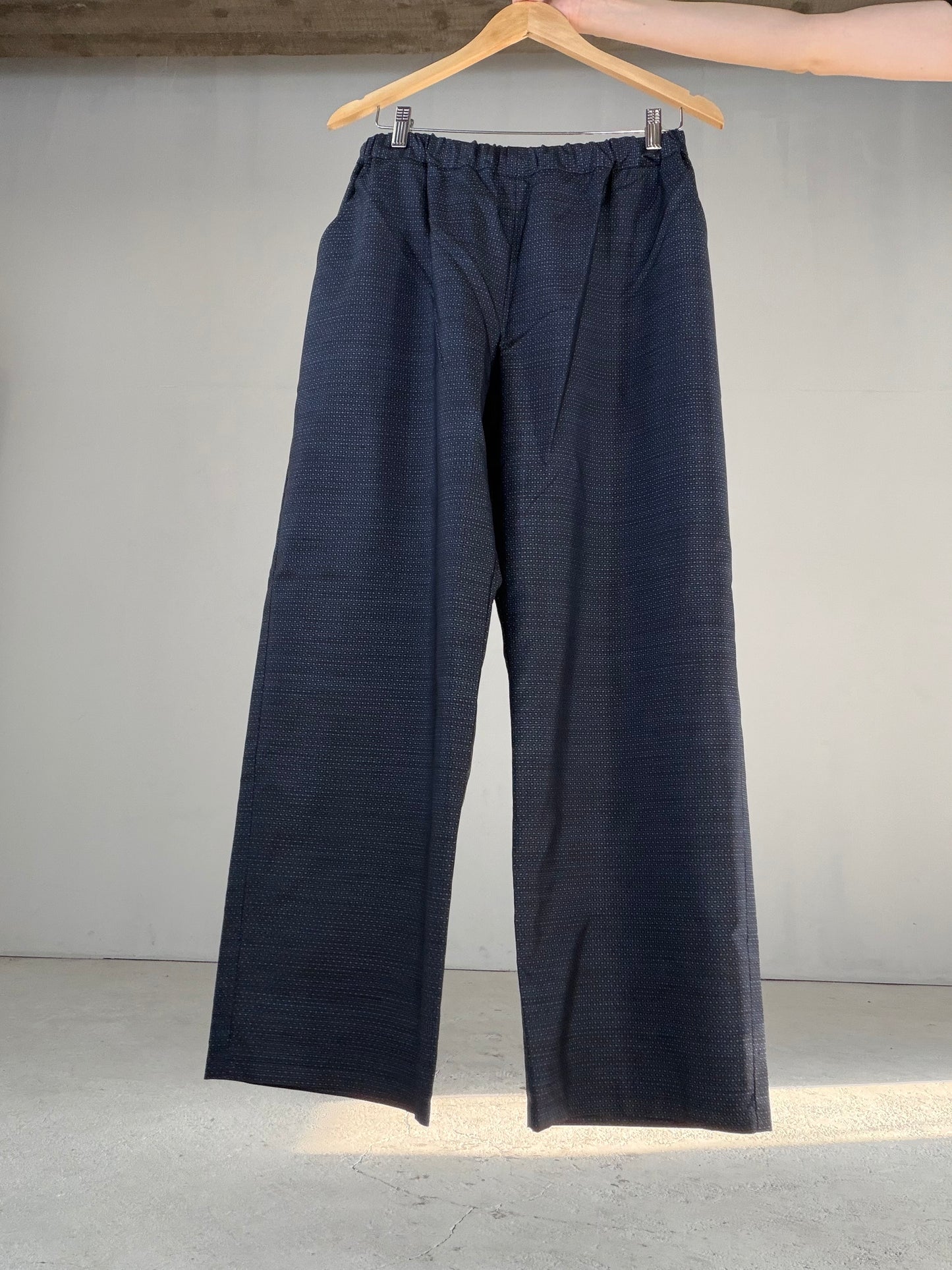 Vintage Oshima Tsumugi Haori & Kimono Pants Set  "ASB009, akagashira" — Upcycled from Japanese Kimono