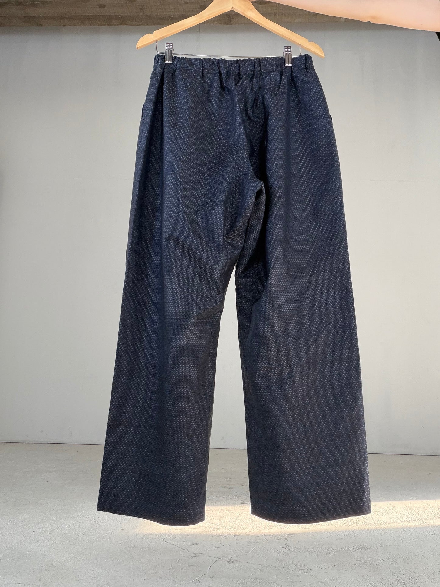 Vintage Oshima Tsumugi Haori & Kimono Pants Set  "ASB009, akagashira" — Upcycled from Japanese Kimono