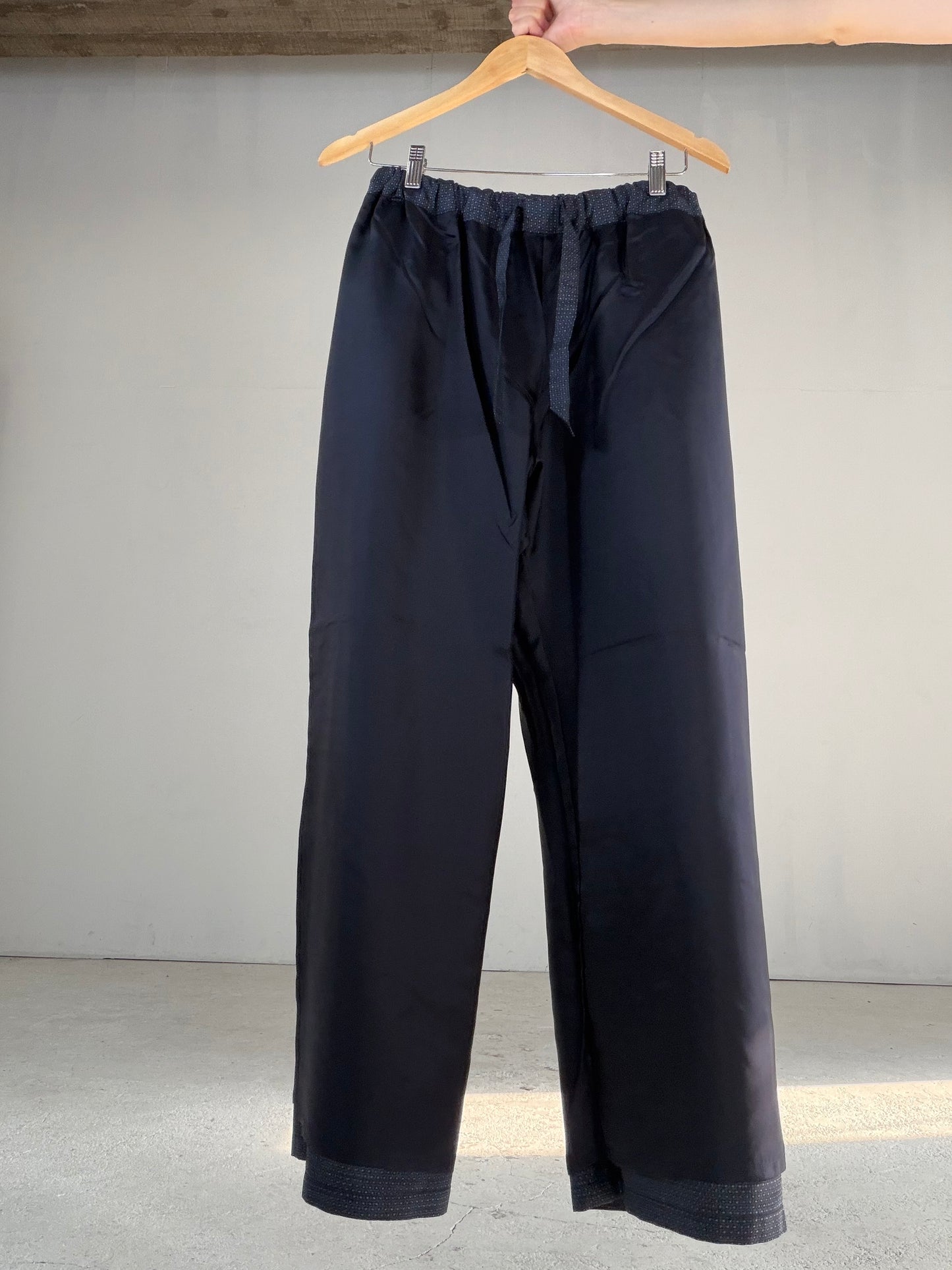Vintage Oshima Tsumugi Haori & Kimono Pants Set  "ASB009, akagashira" — Upcycled from Japanese Kimono