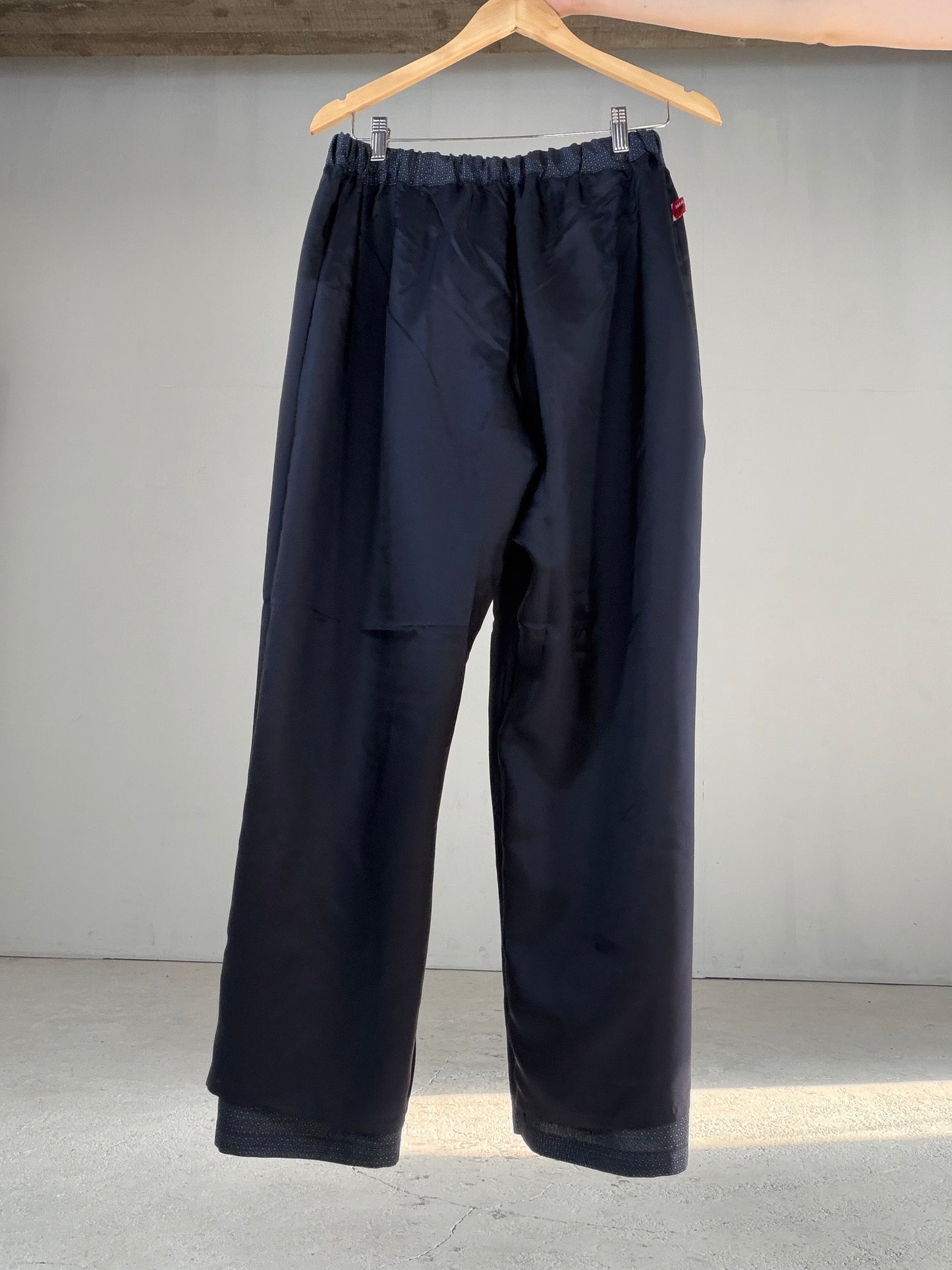 Vintage Oshima Tsumugi Haori & Kimono Pants Set  "ASB009, akagashira" — Upcycled from Japanese Kimono