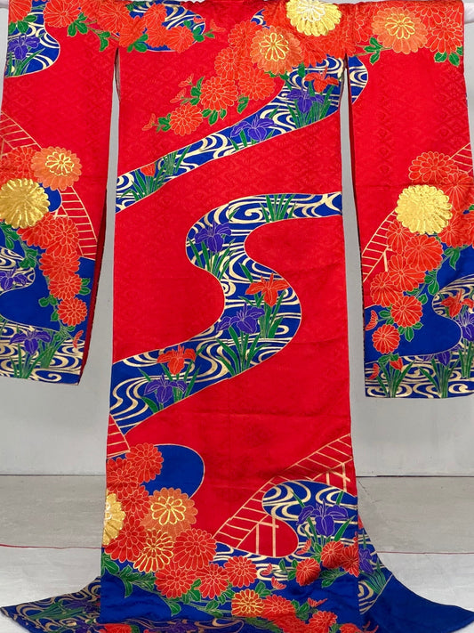 VINTAGE UCHIKAKE "ryusui, shu, UCH001"