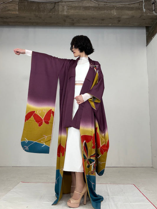 Redefining the Vintage Furisode Collection "murasaki, FRI011"