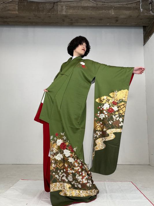 Redefining the Vintage Furisode Collection "midori, FRI012"