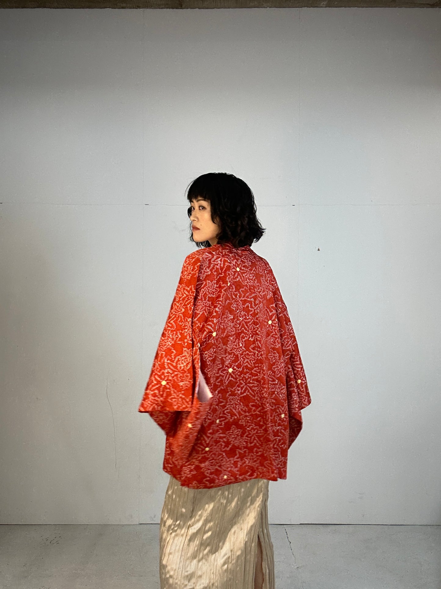 VINTAGE SHIBORI HAORI "012 momiji"