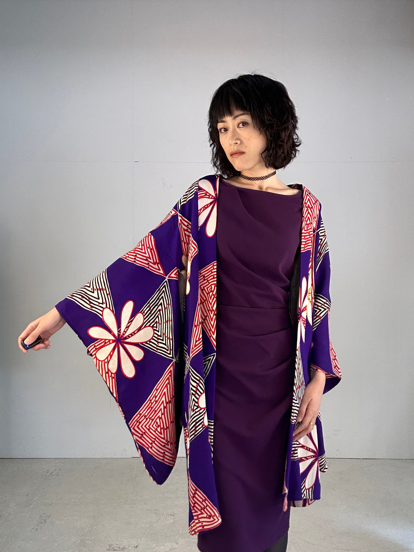 KAWAII HAORI "antique  purple"