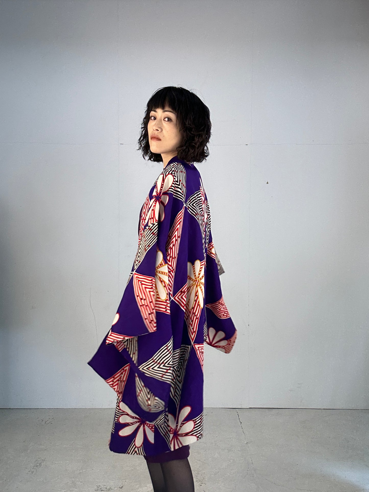 KAWAII HAORI "antique  purple"