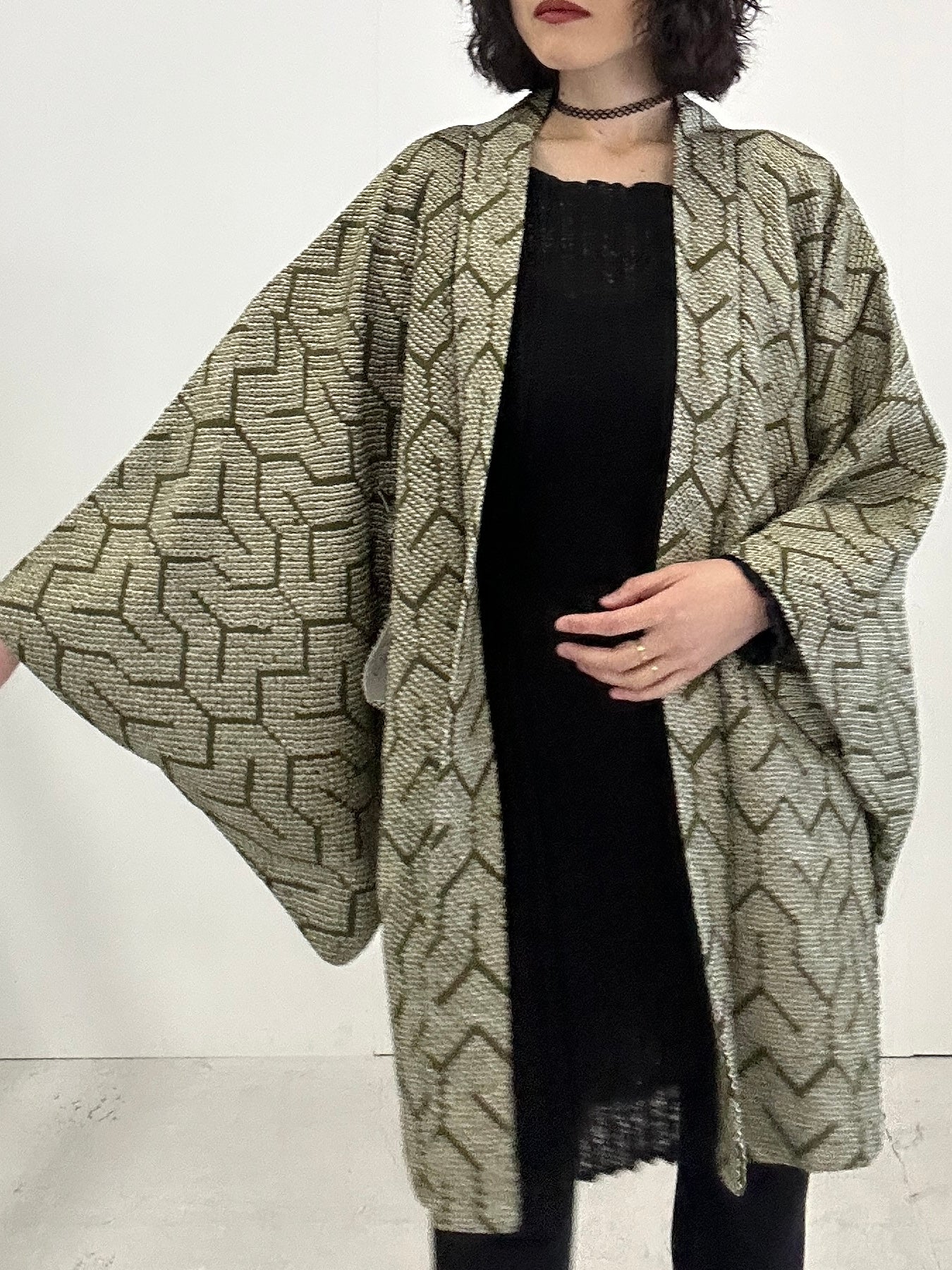 VINTAGE SHIBORI HAORI 018 kikkou