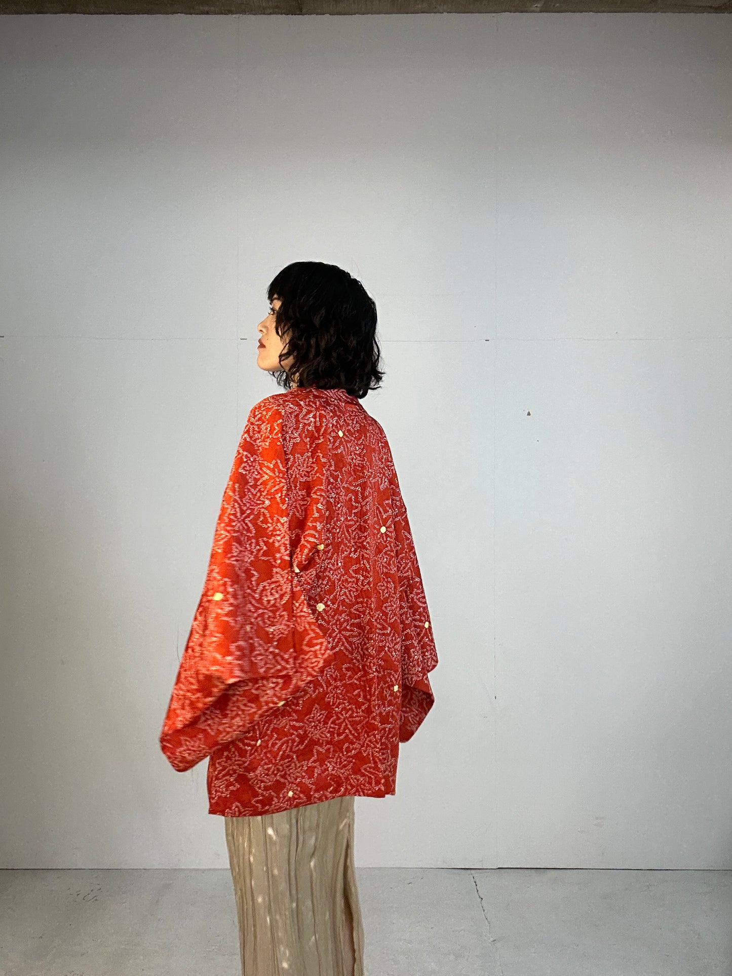 VINTAGE SHIBORI HAORI "012 momiji"