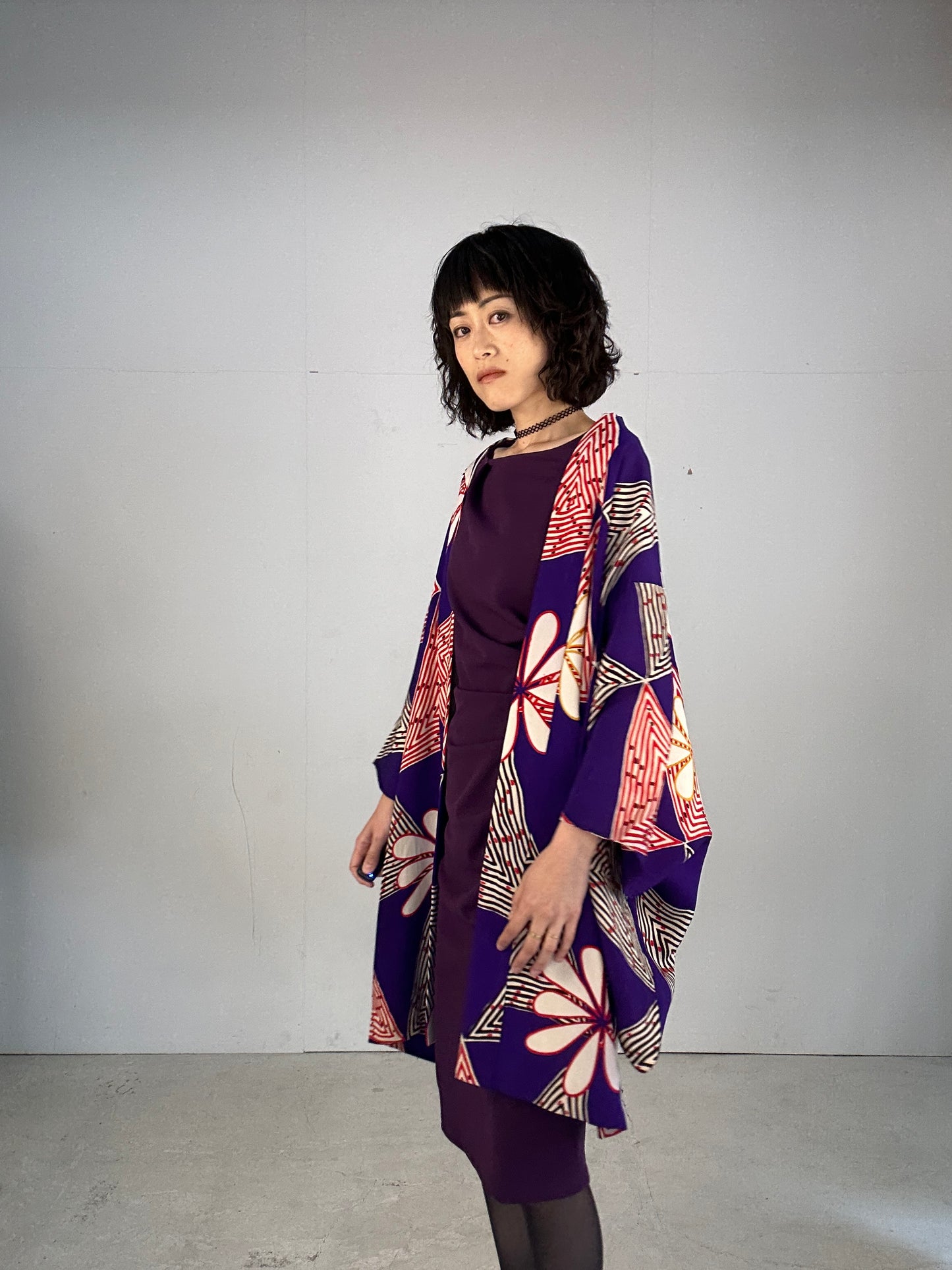 KAWAII HAORI "antique  purple"