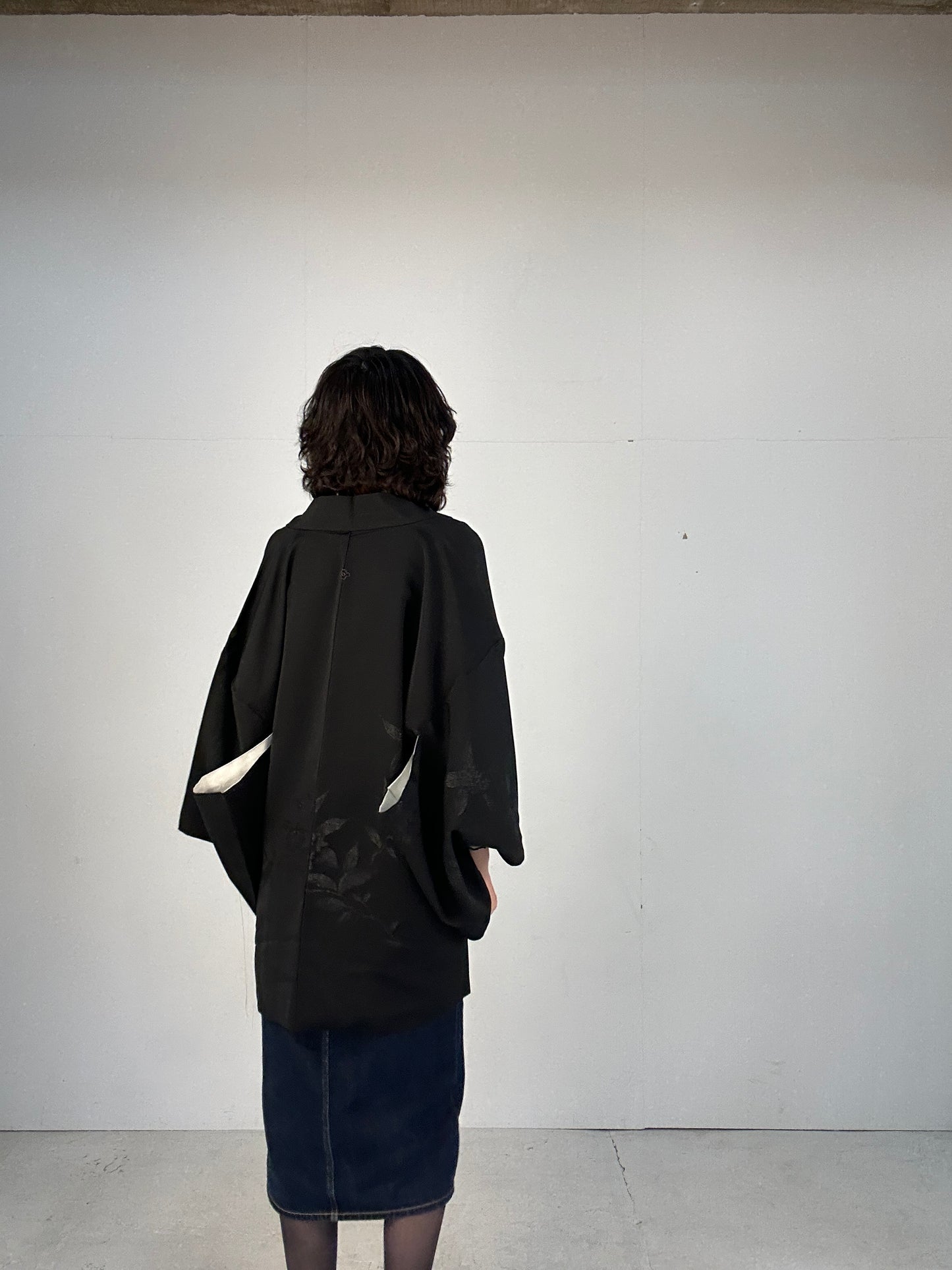 BLACK HAORI "gin hana”