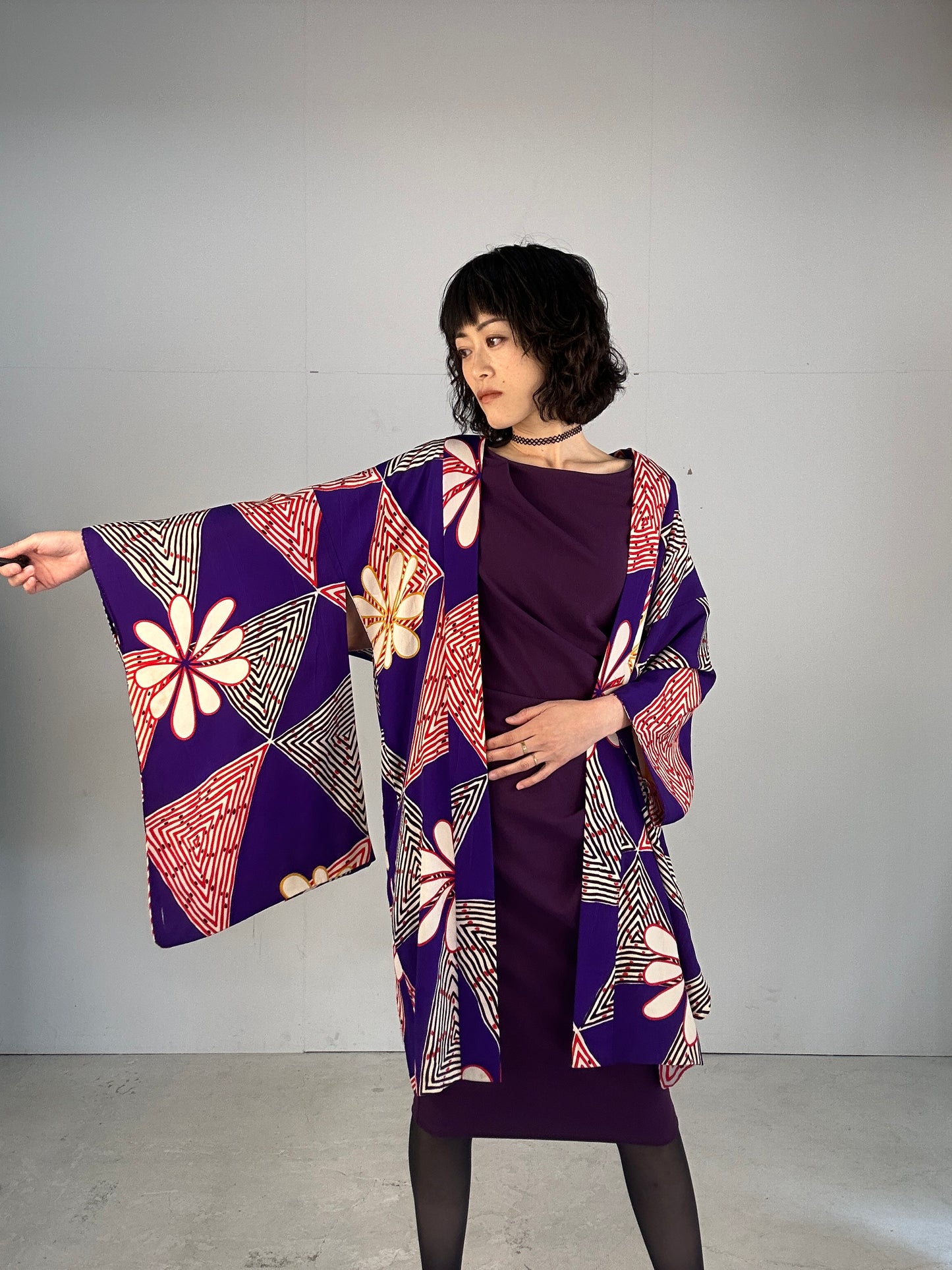 KAWAII HAORI "antique  purple"