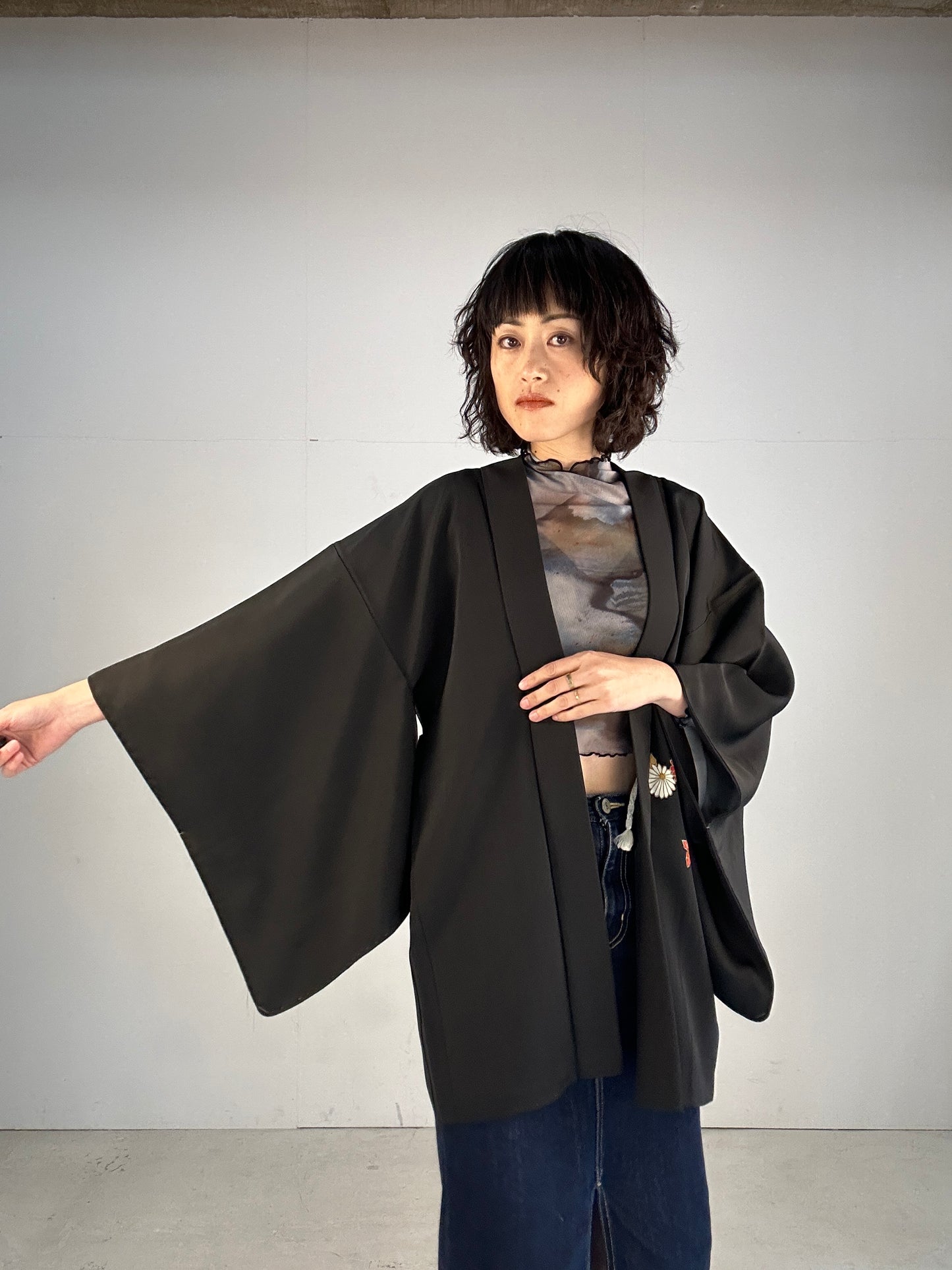 BLACK HAORI "fue to hana"