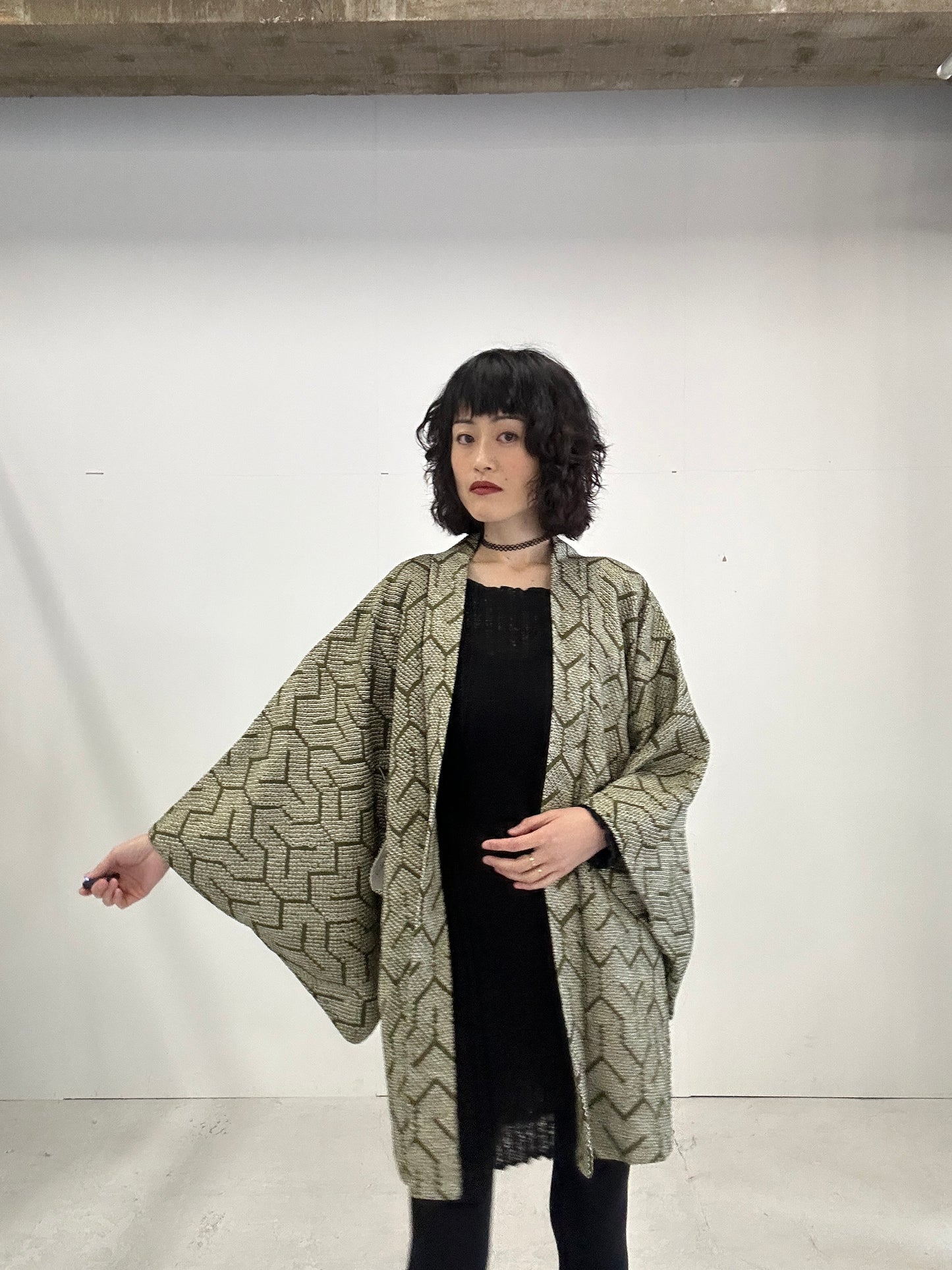 VINTAGE SHIBORI HAORI 018 kikkou