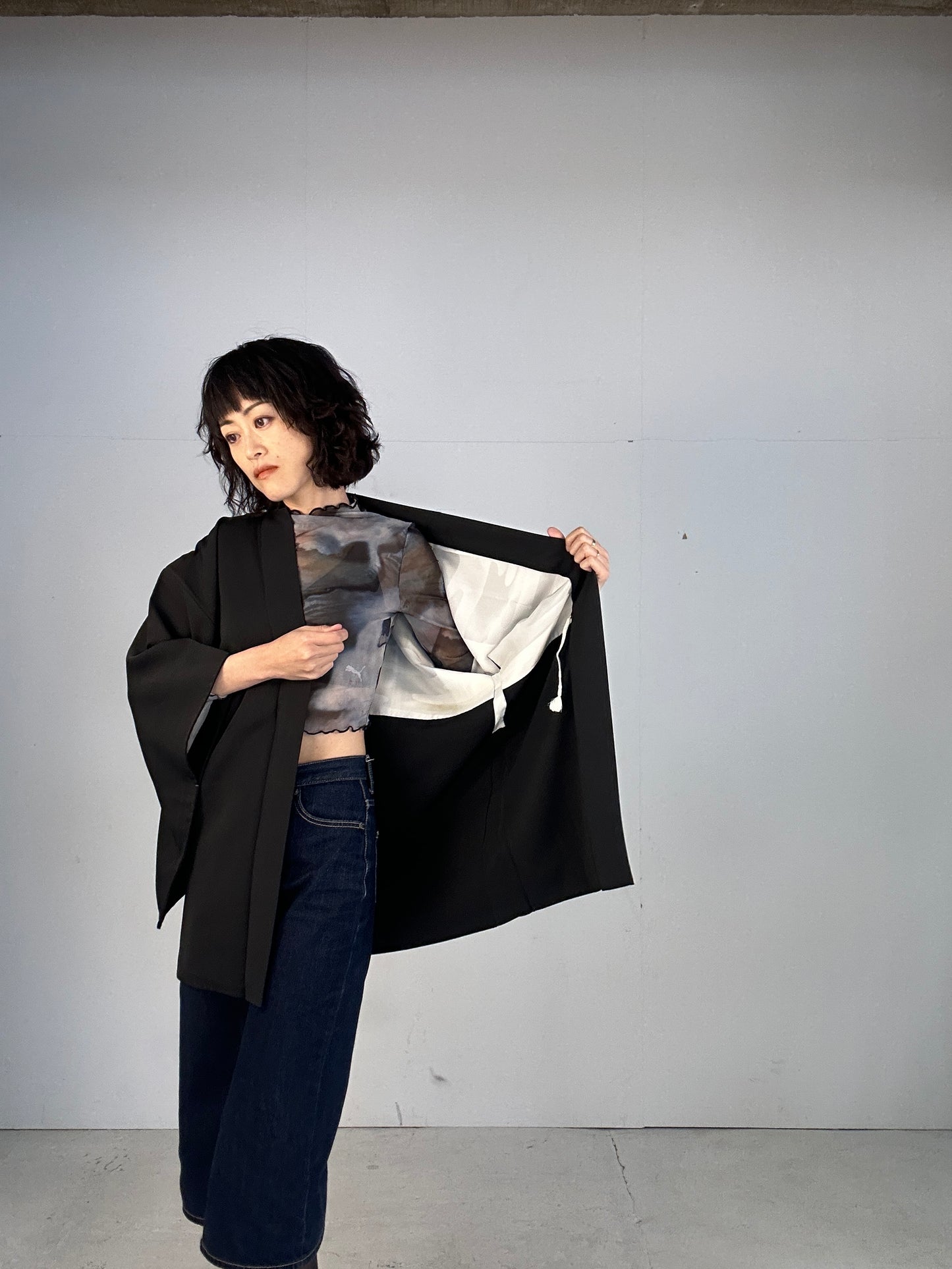 BLACK HAORI "fue to hana"