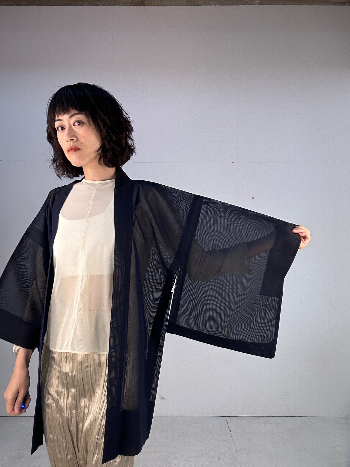 KAWAII HAORI SHEER  "ao"