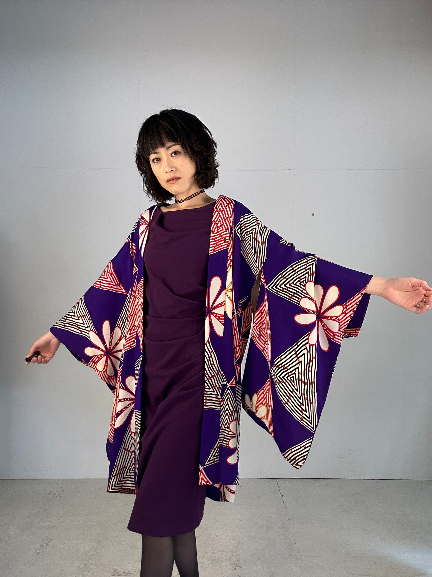 KAWAII HAORI "antique  purple"