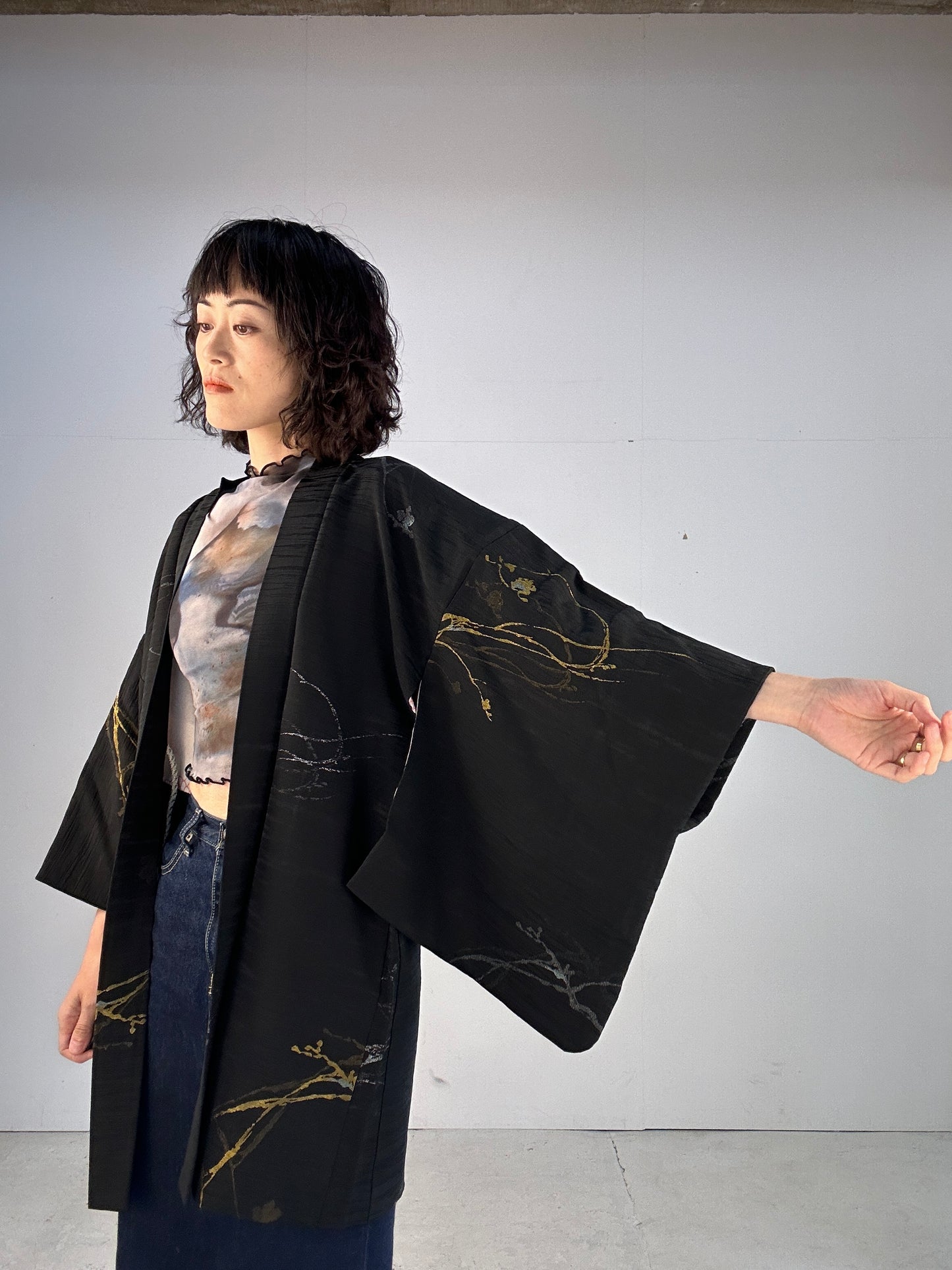 BLACK HAORI "kin sen"