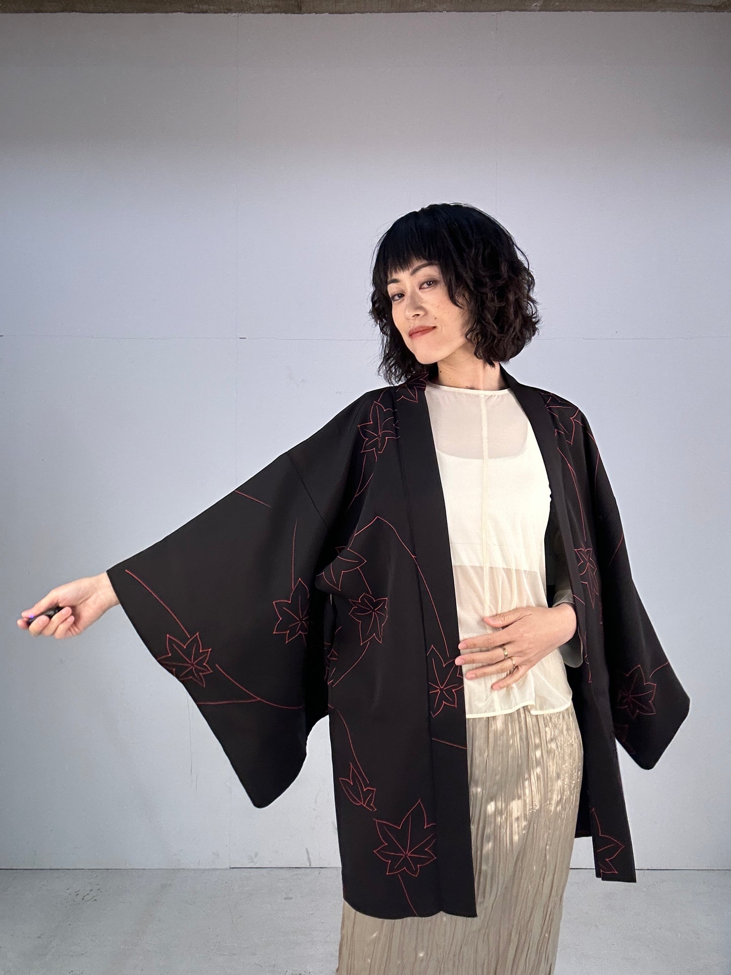 BLACK HAORI "kaede"