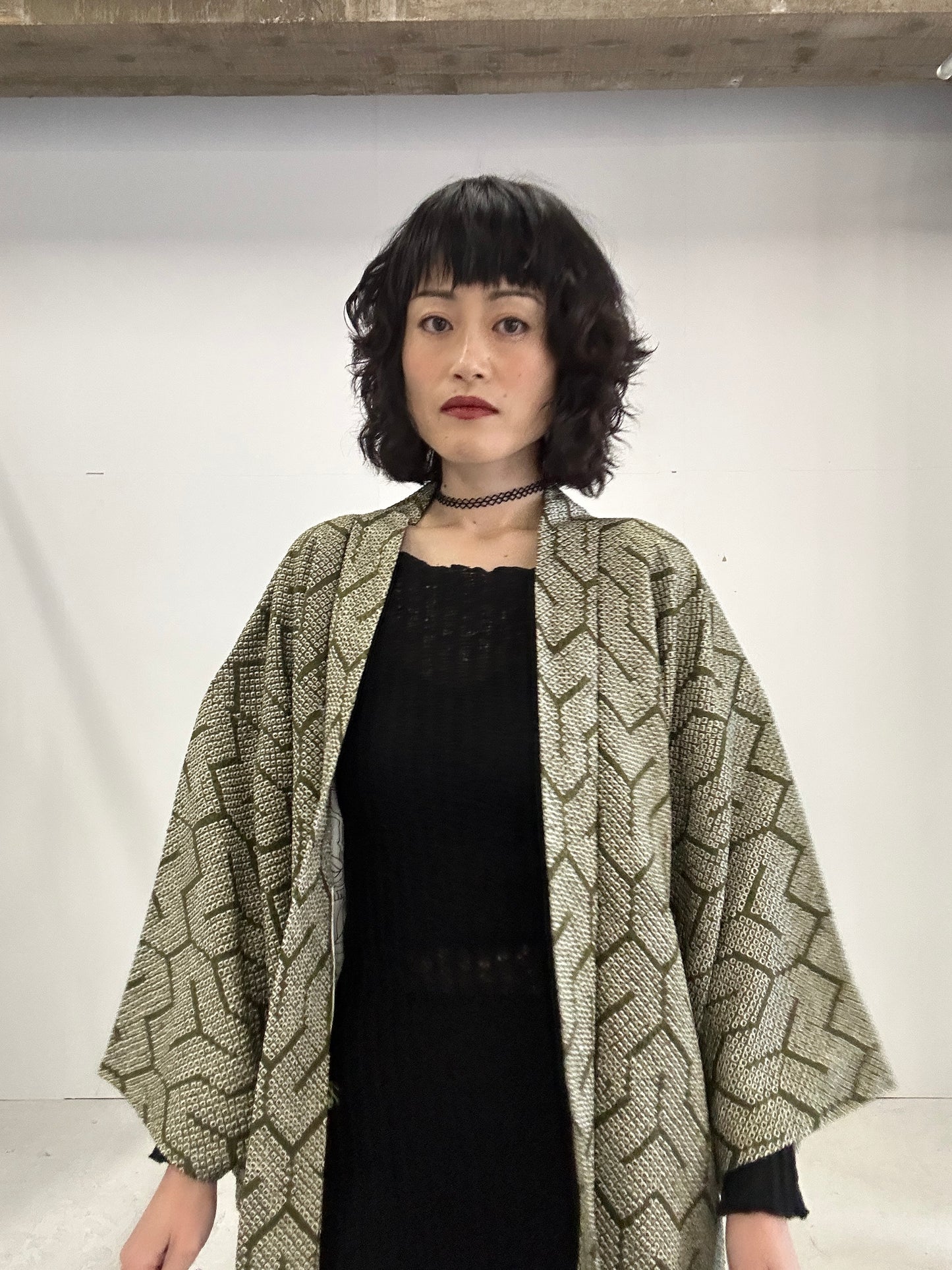 VINTAGE SHIBORI HAORI 018 kikkou