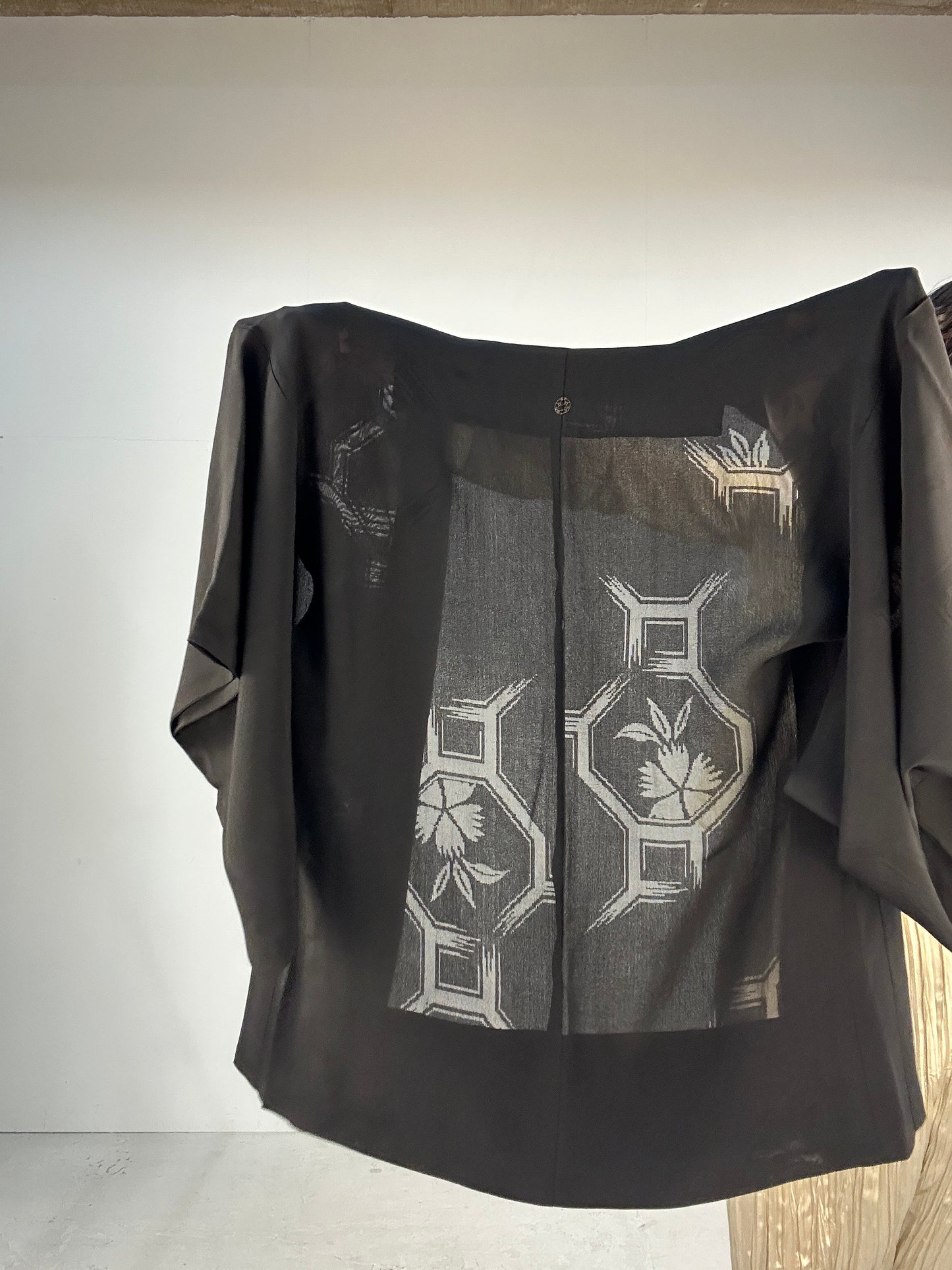 BLACK HAORI SHEER "nadeshiko and  kikyou"