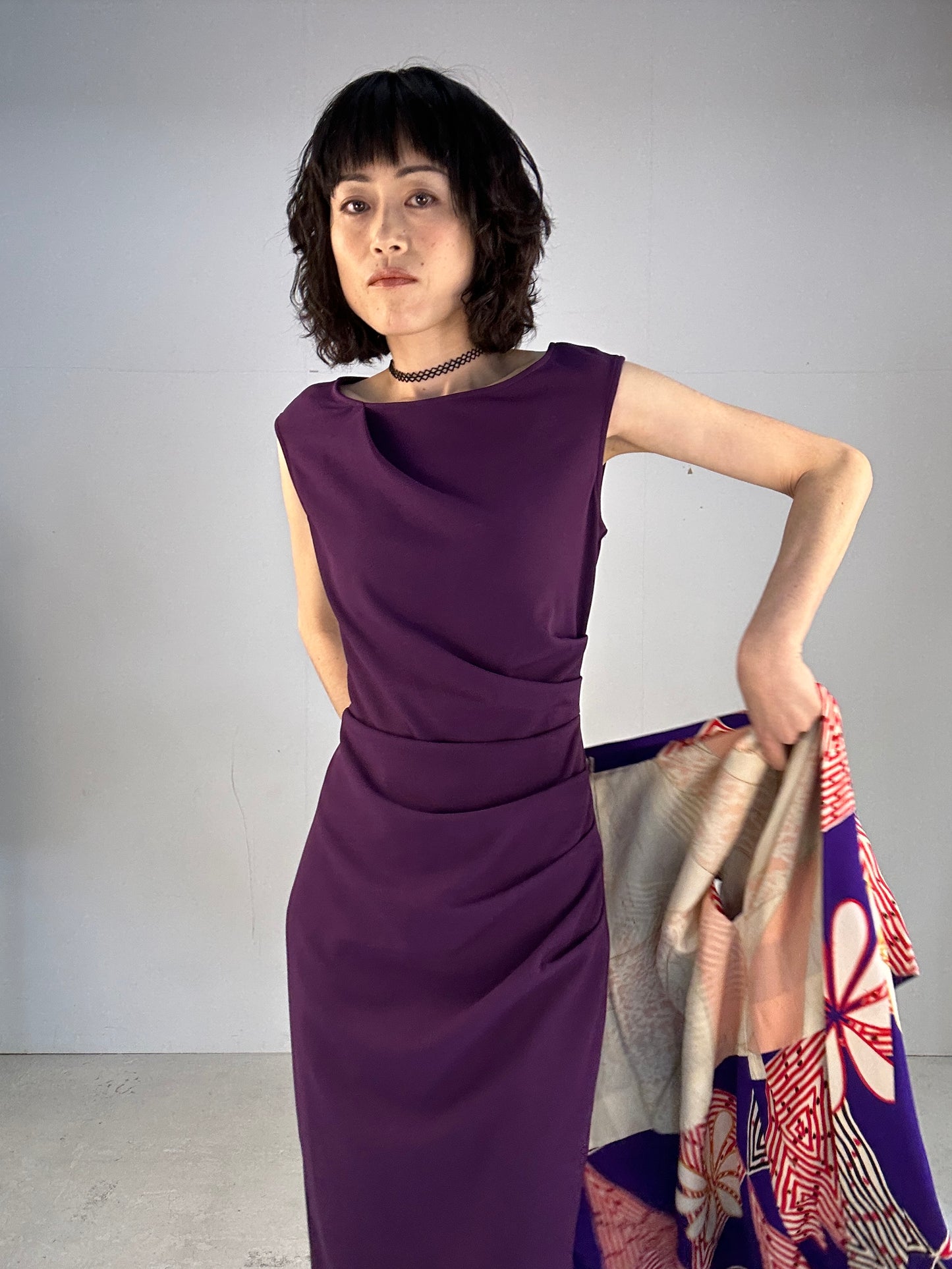 KAWAII HAORI "antique  purple"