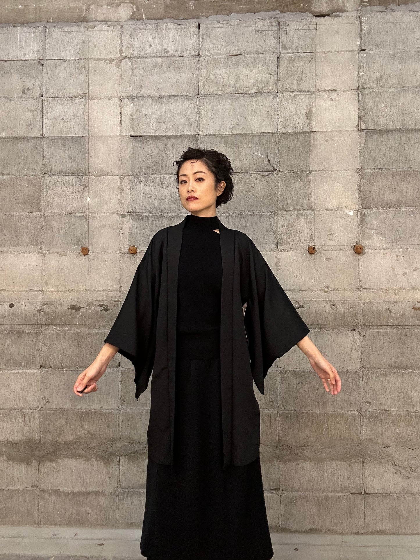 BLACK HAORI "015 jinrikisha"