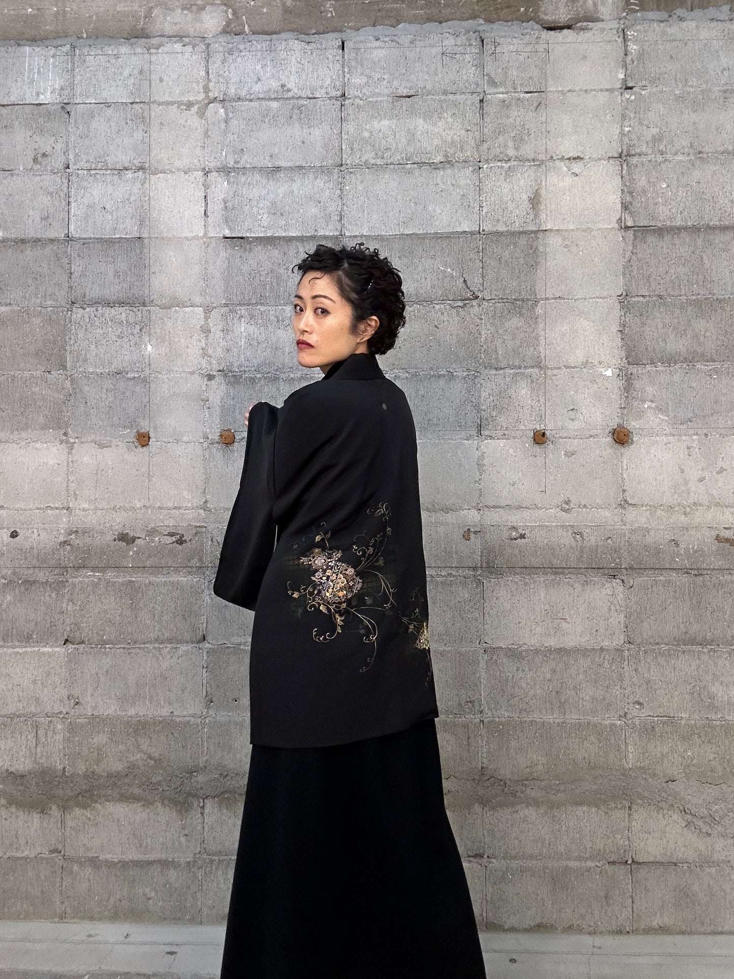 BLACK HAORI "011 chisana hana, shishu”