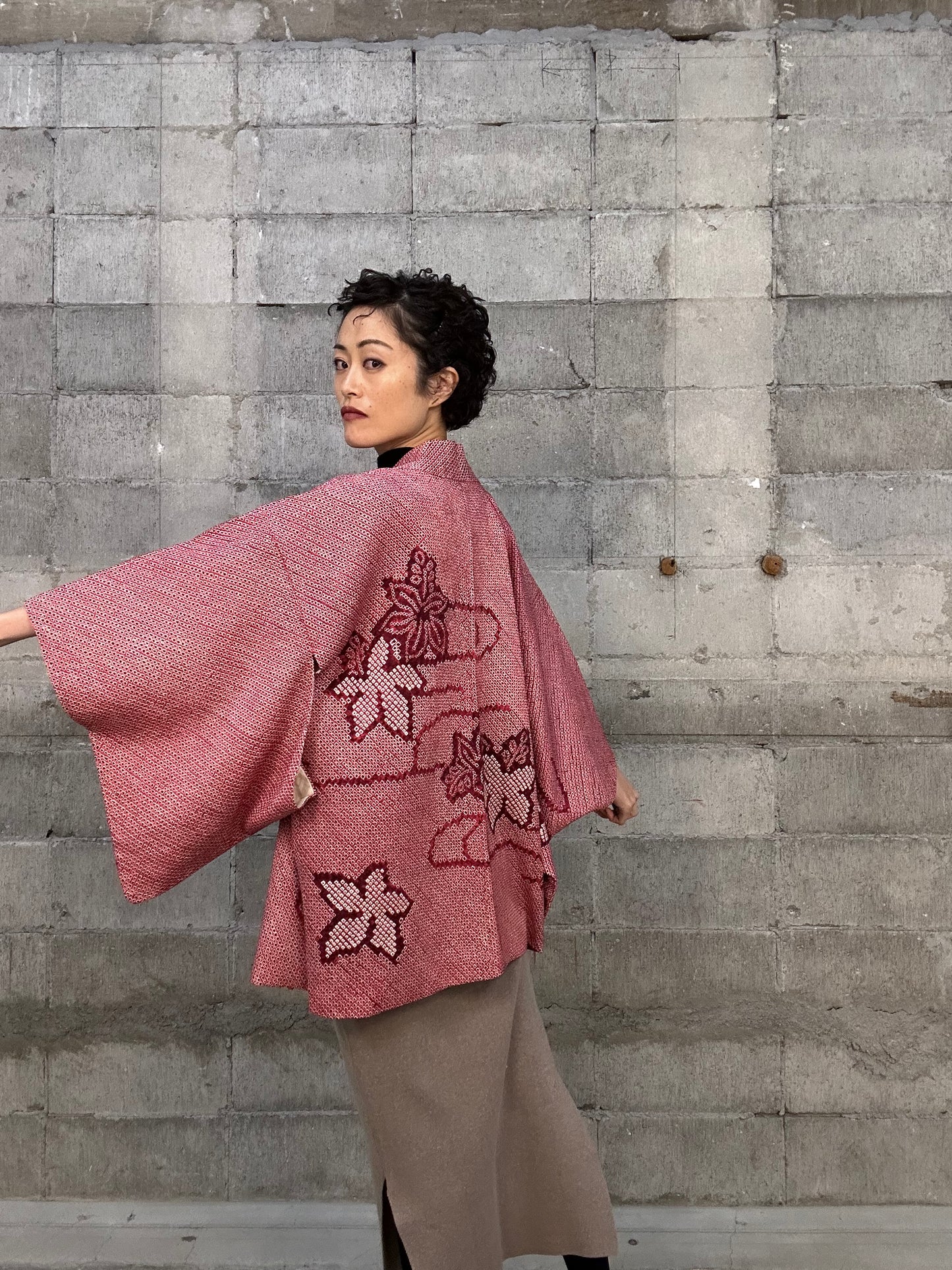 VINTAGE SHIBORI HAORI 003