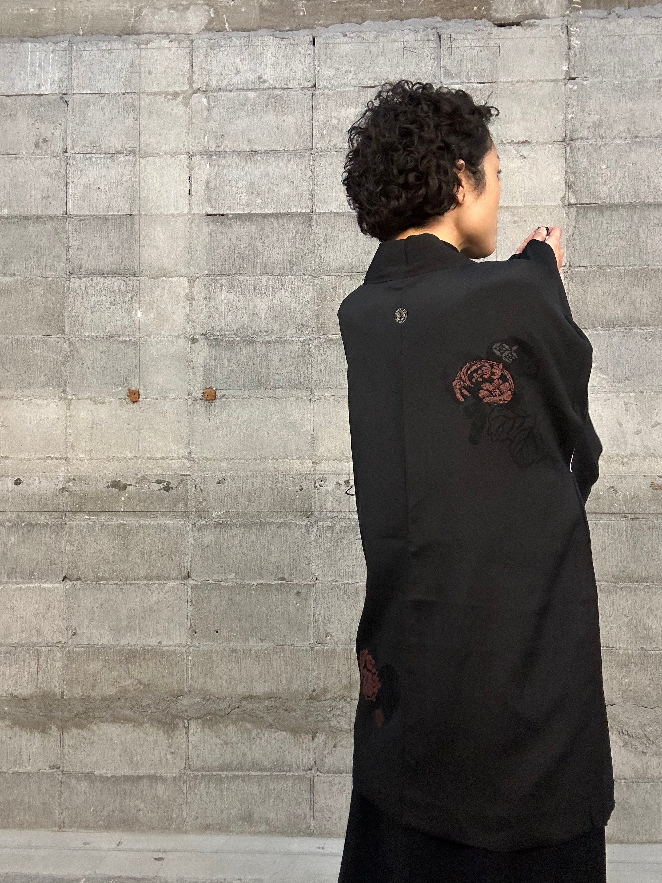 BLACK HAORI "015 Jinrikisha" – MACHIKO KIMONO Japanese Kimonos, Vintage ...