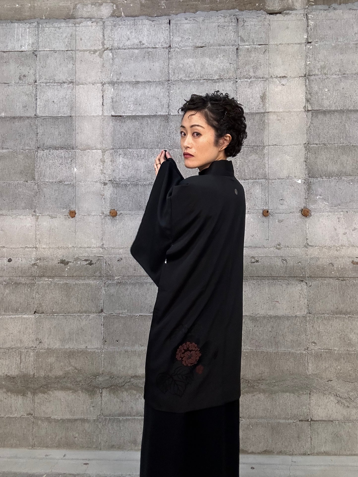 BLACK HAORI "015 jinrikisha"