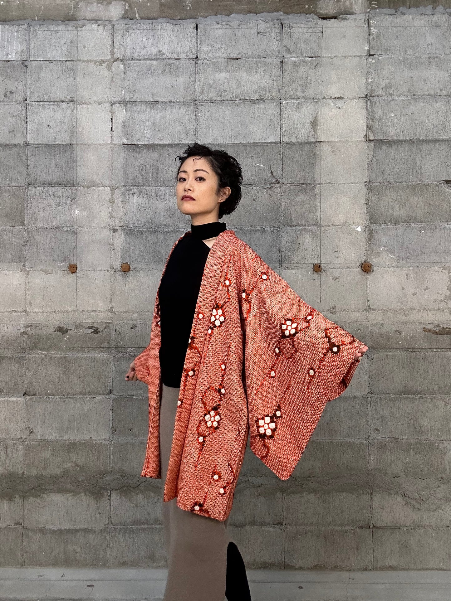 VINTAGE SHIBORI HAORI 004