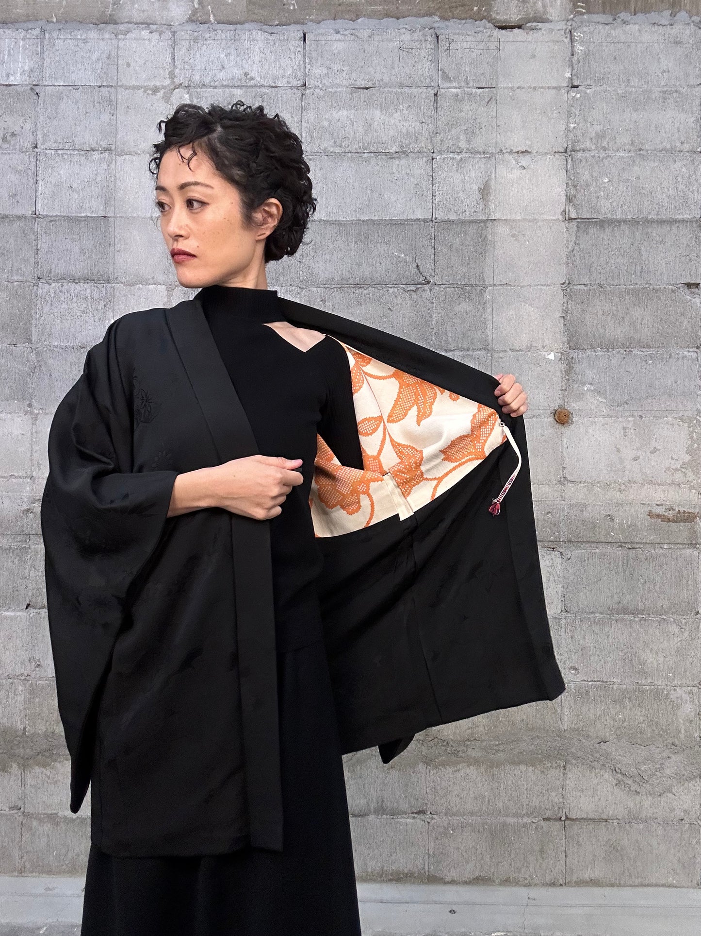 BLACK HAORI "001 kikkou vivid"