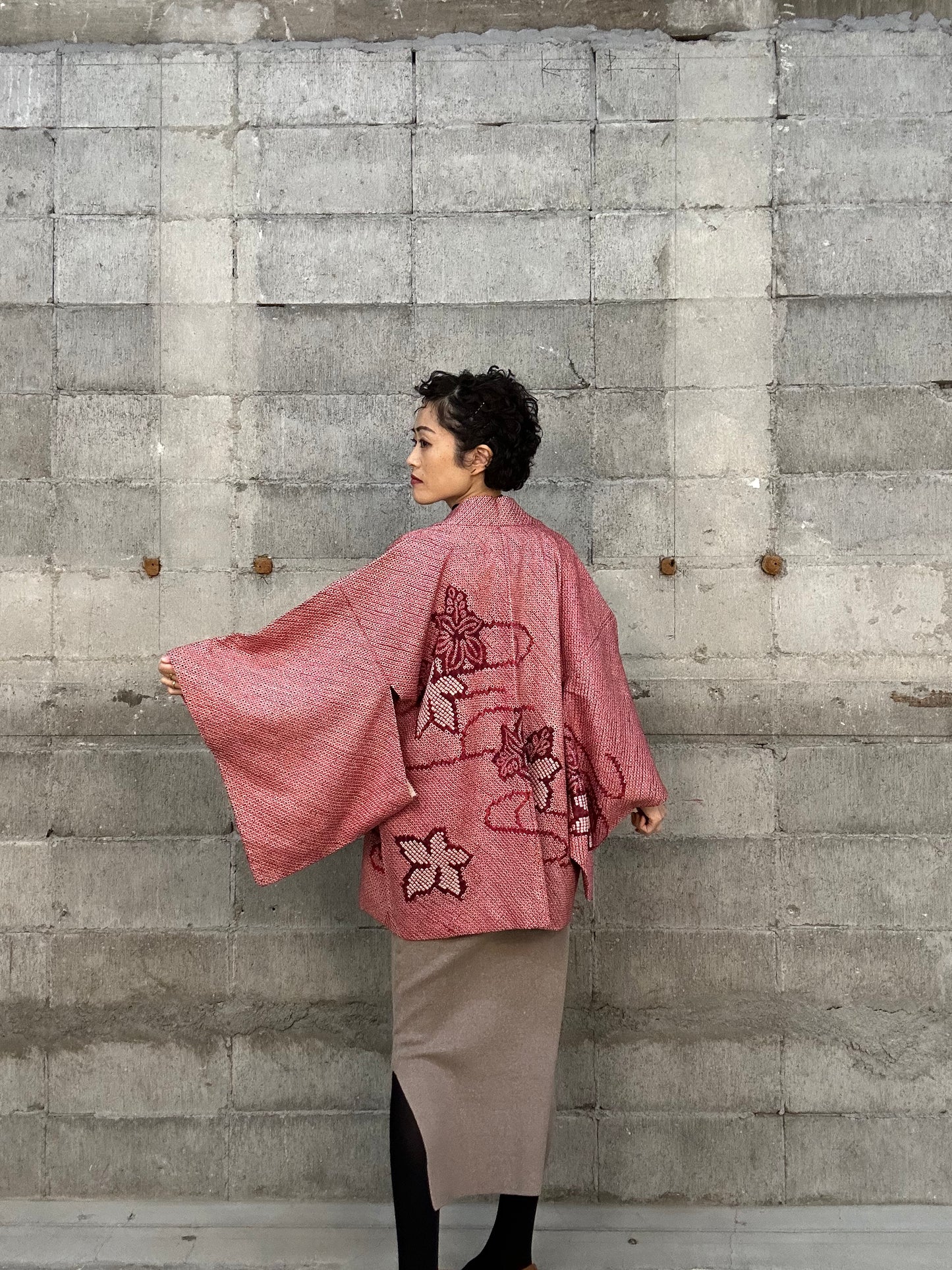 VINTAGE SHIBORI HAORI 003