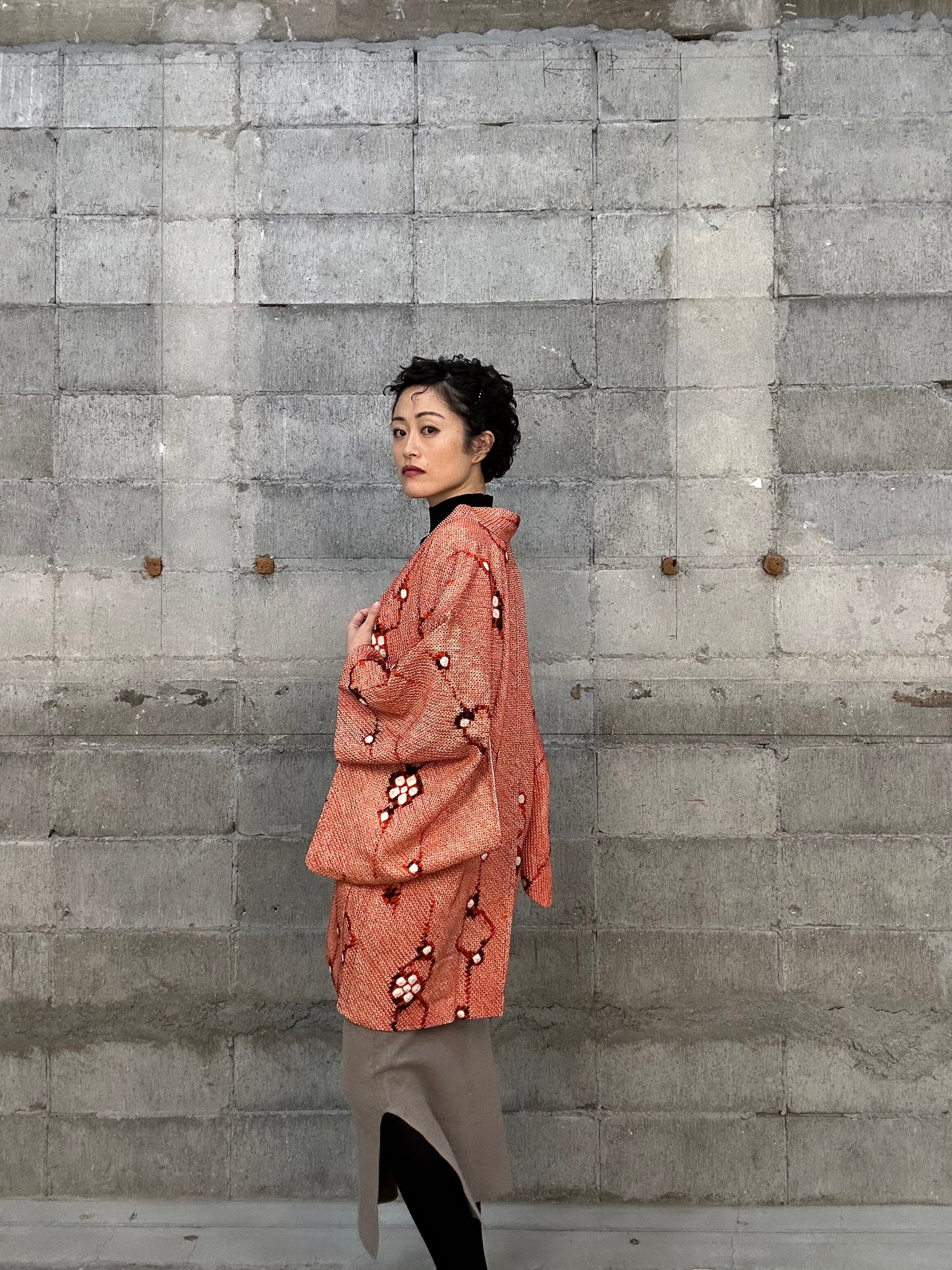 VINTAGE SHIBORI HAORI 004