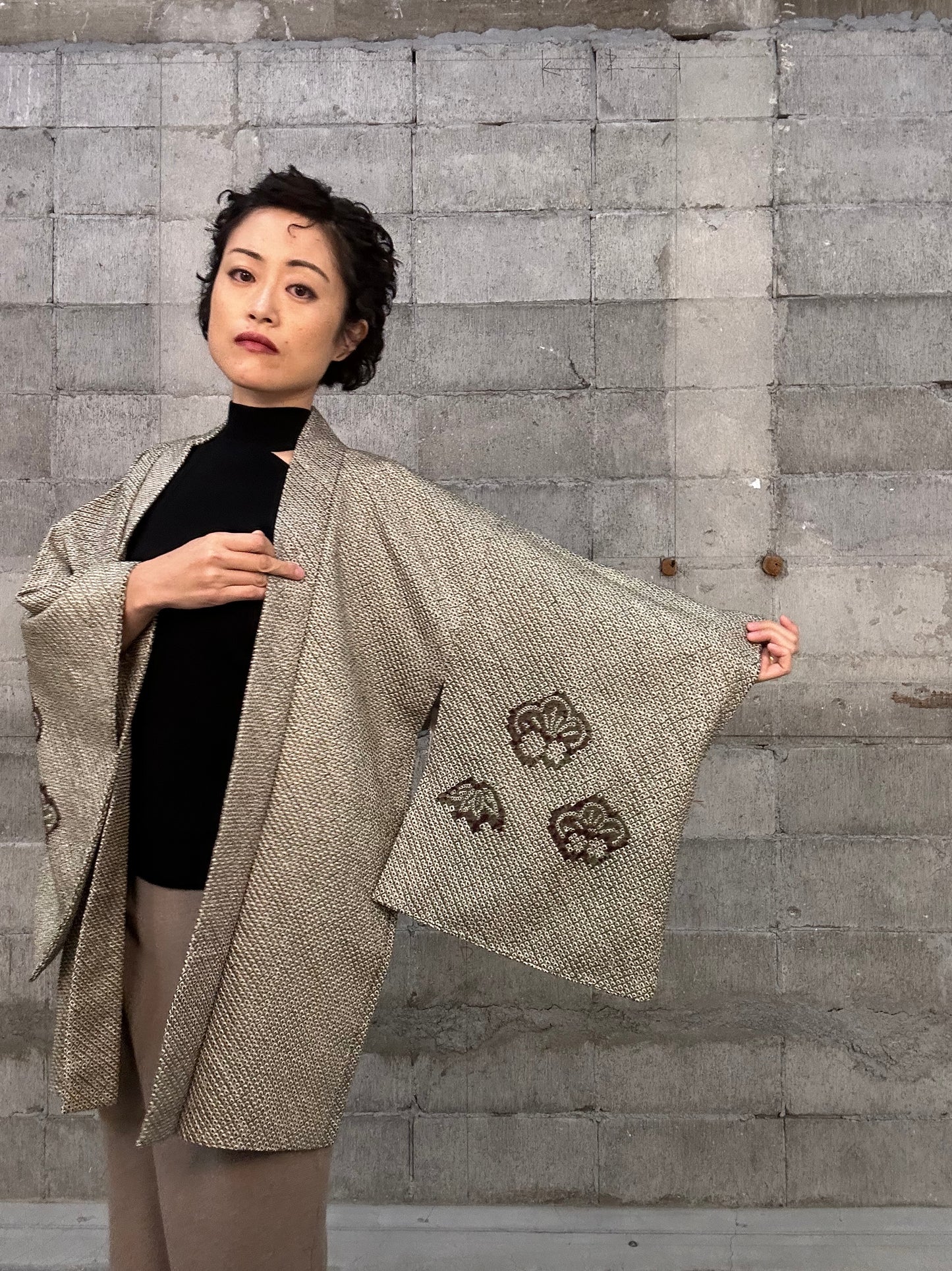 VINTAGE SHIBORI HAORI 007