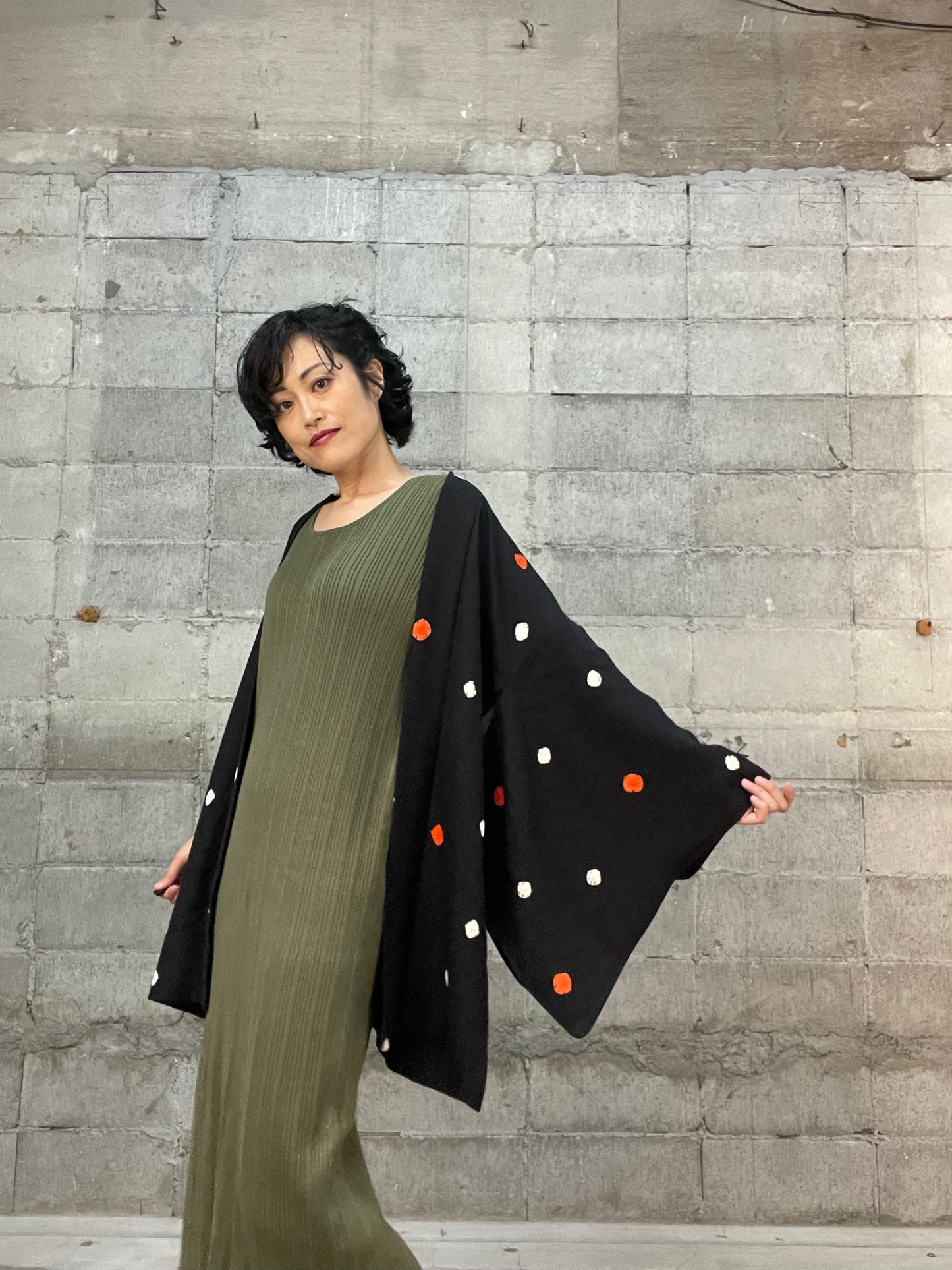 KAWAII HAORI "kuro, mizutama"