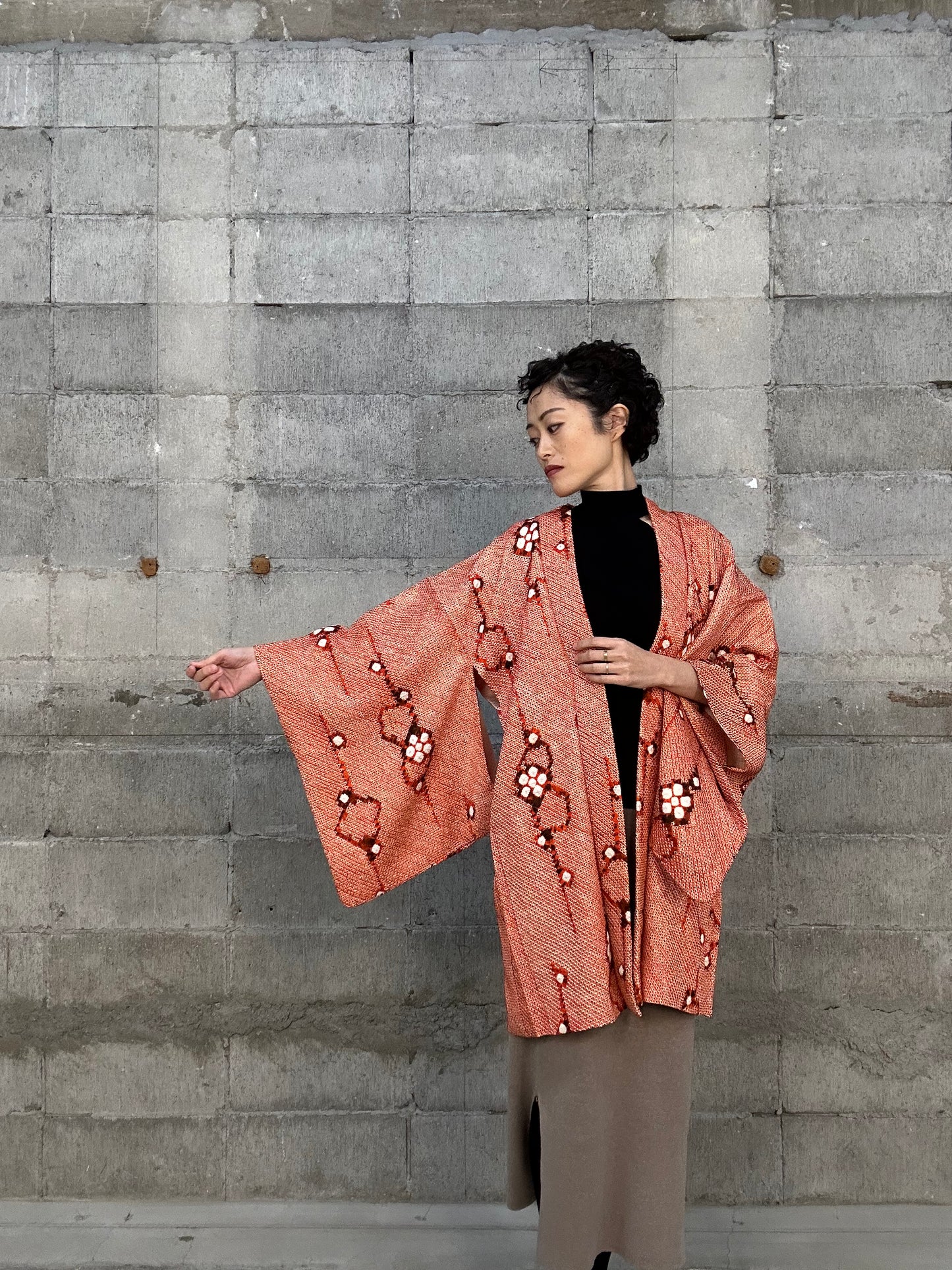 VINTAGE SHIBORI HAORI 004