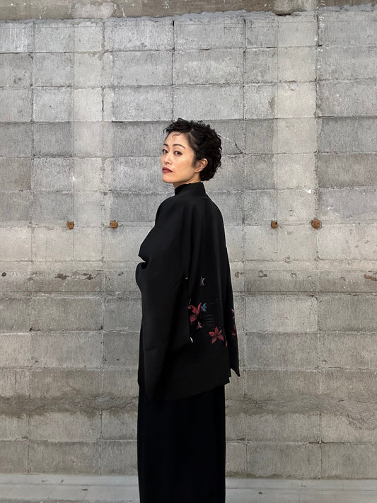 BLACK HAORI "013 hana, shishu"