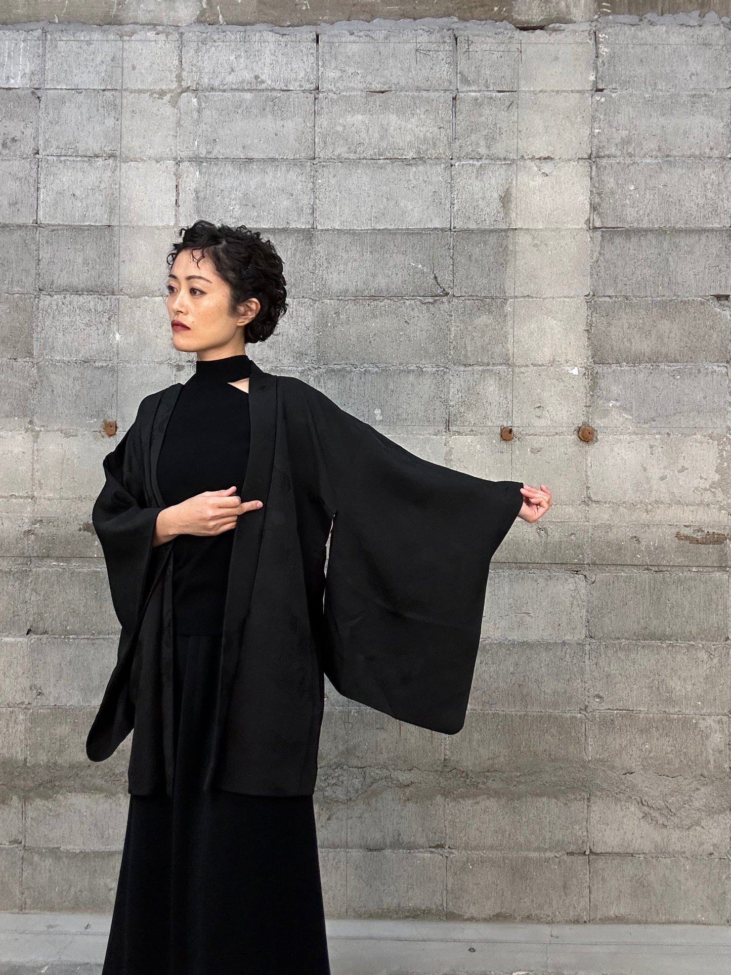 BLACK HAORI "001 kikkou vivid"