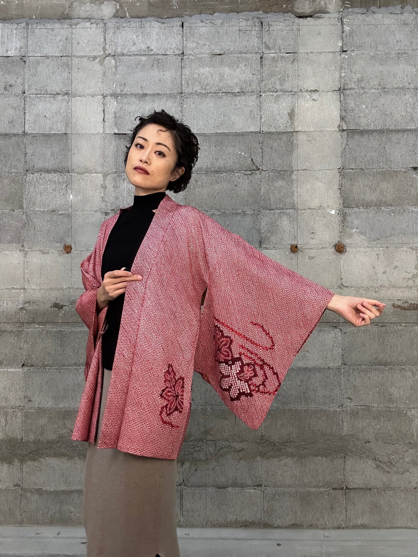 VINTAGE SHIBORI HAORI 003