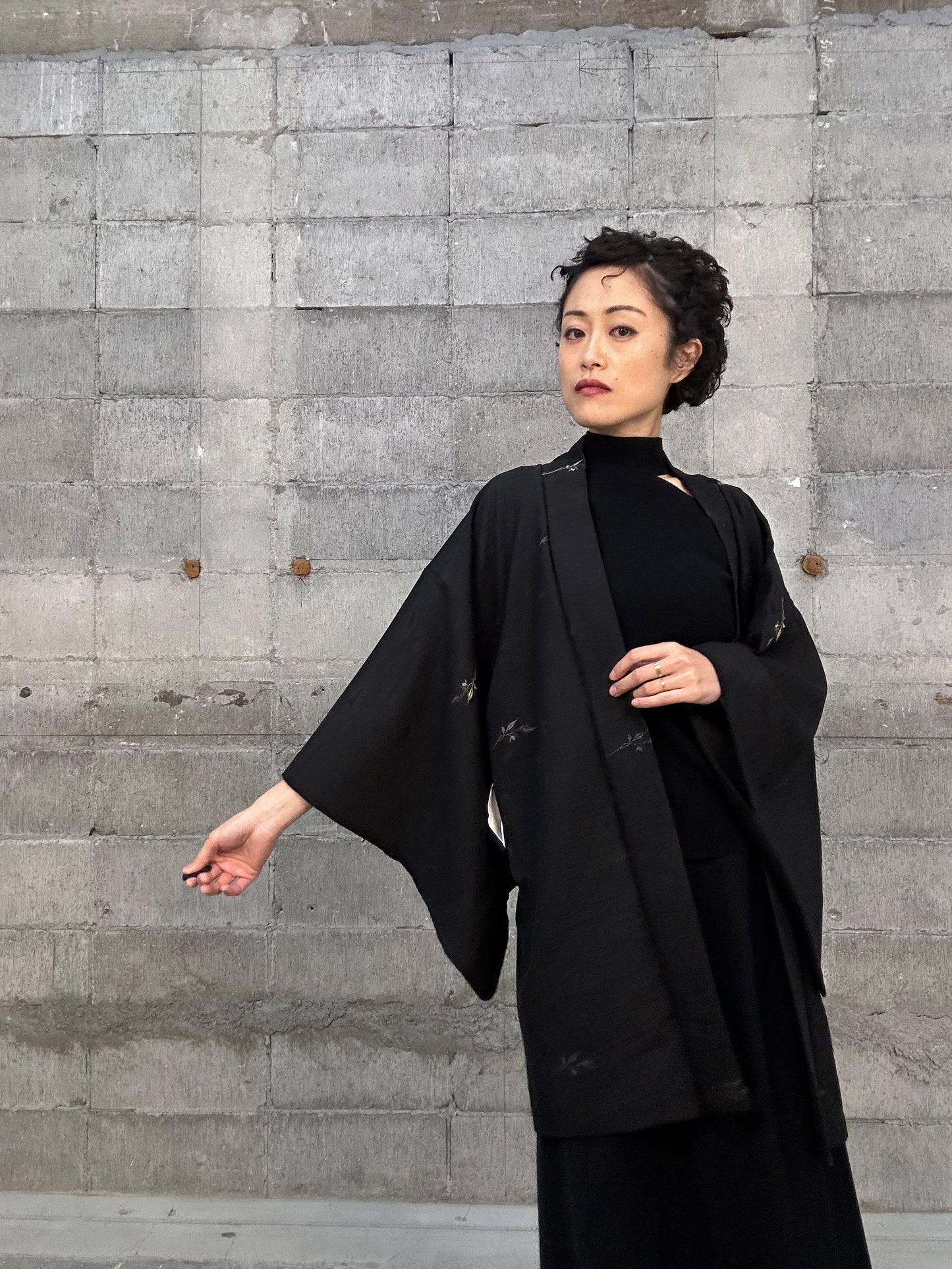 BLACK HAORI "014 kin gin shishu"